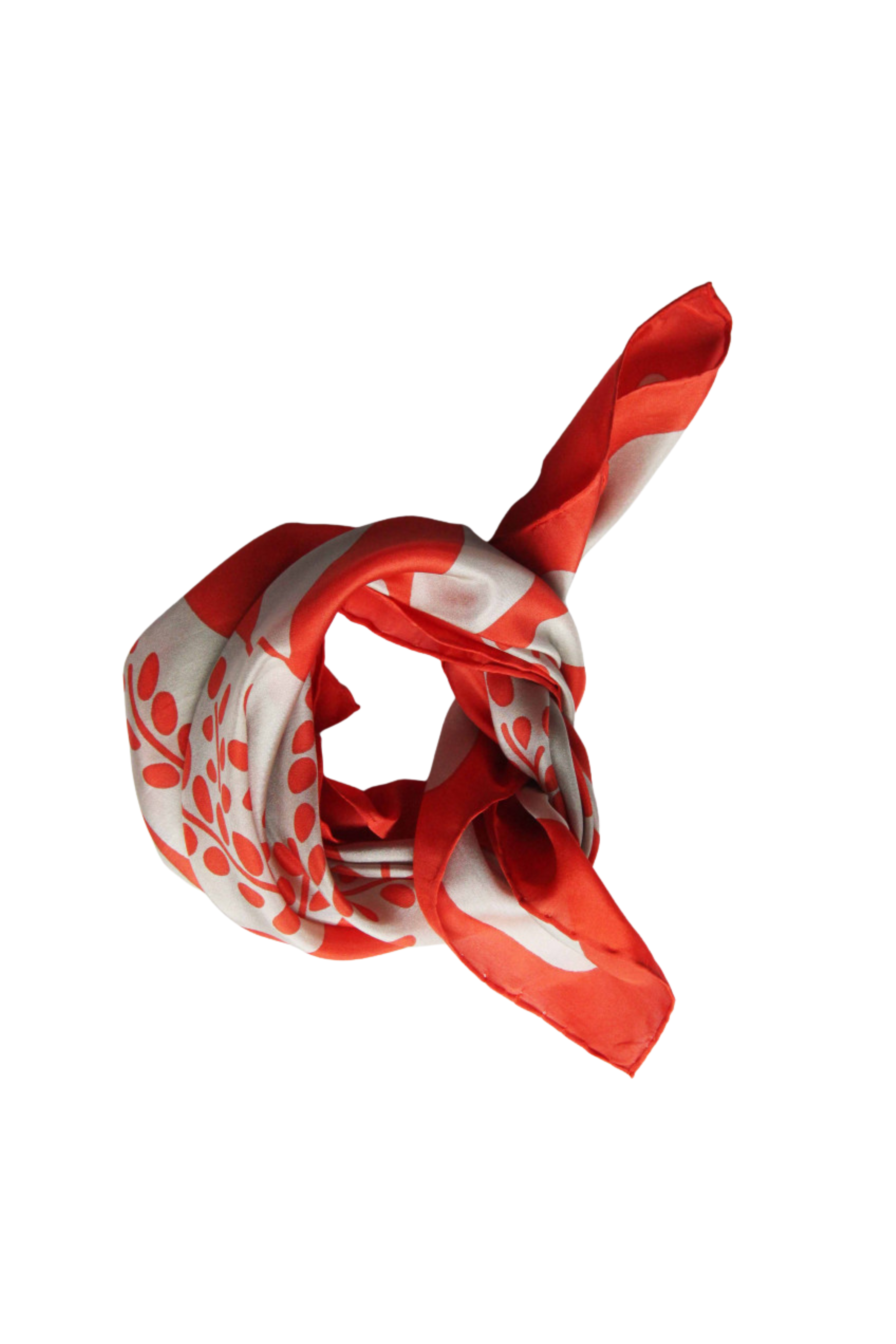 Les Belles Vagabondes Mini Peace & Love Scarf - Orange