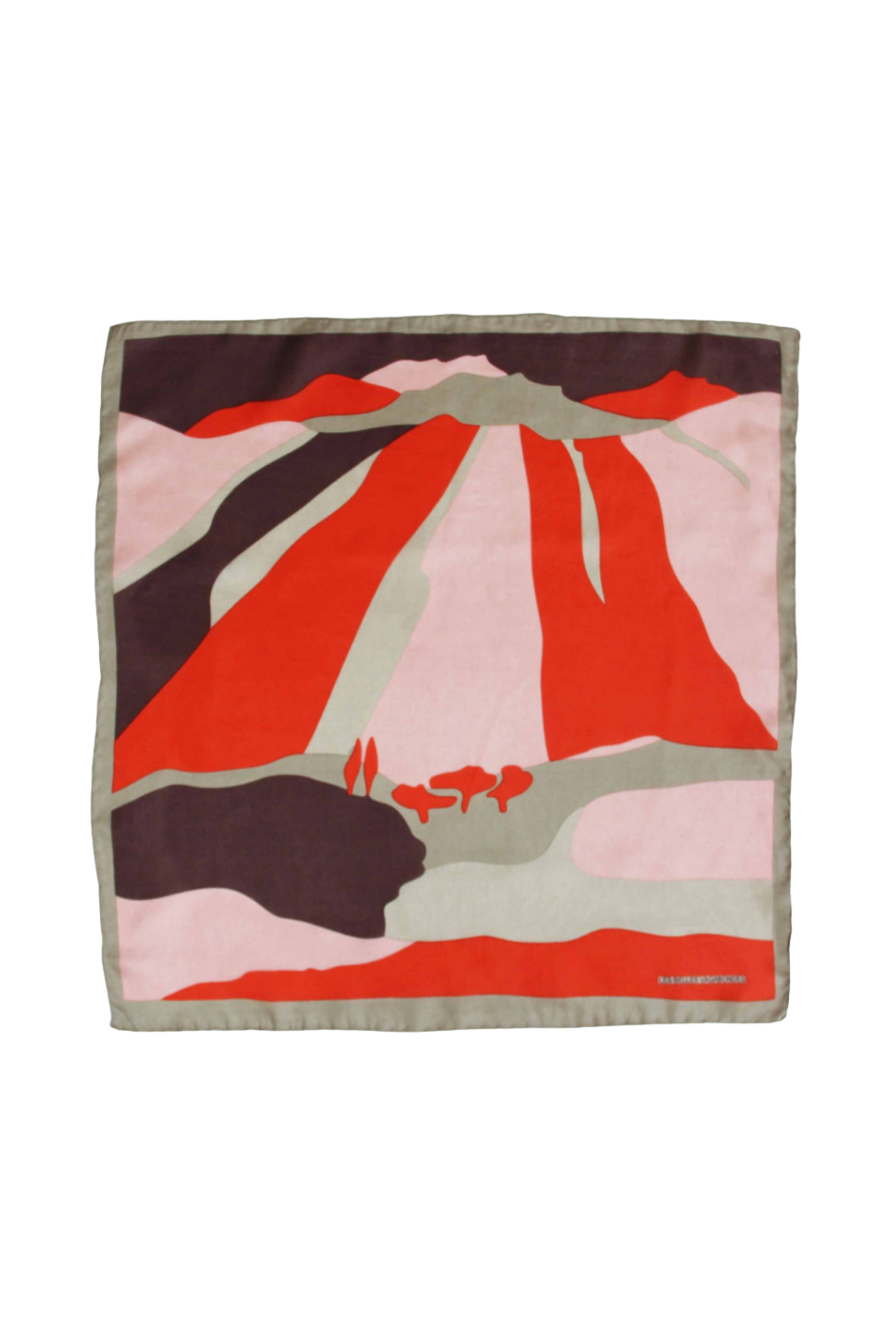 Les Belles Vagabondes Mini Vivaro Scarf - Coral