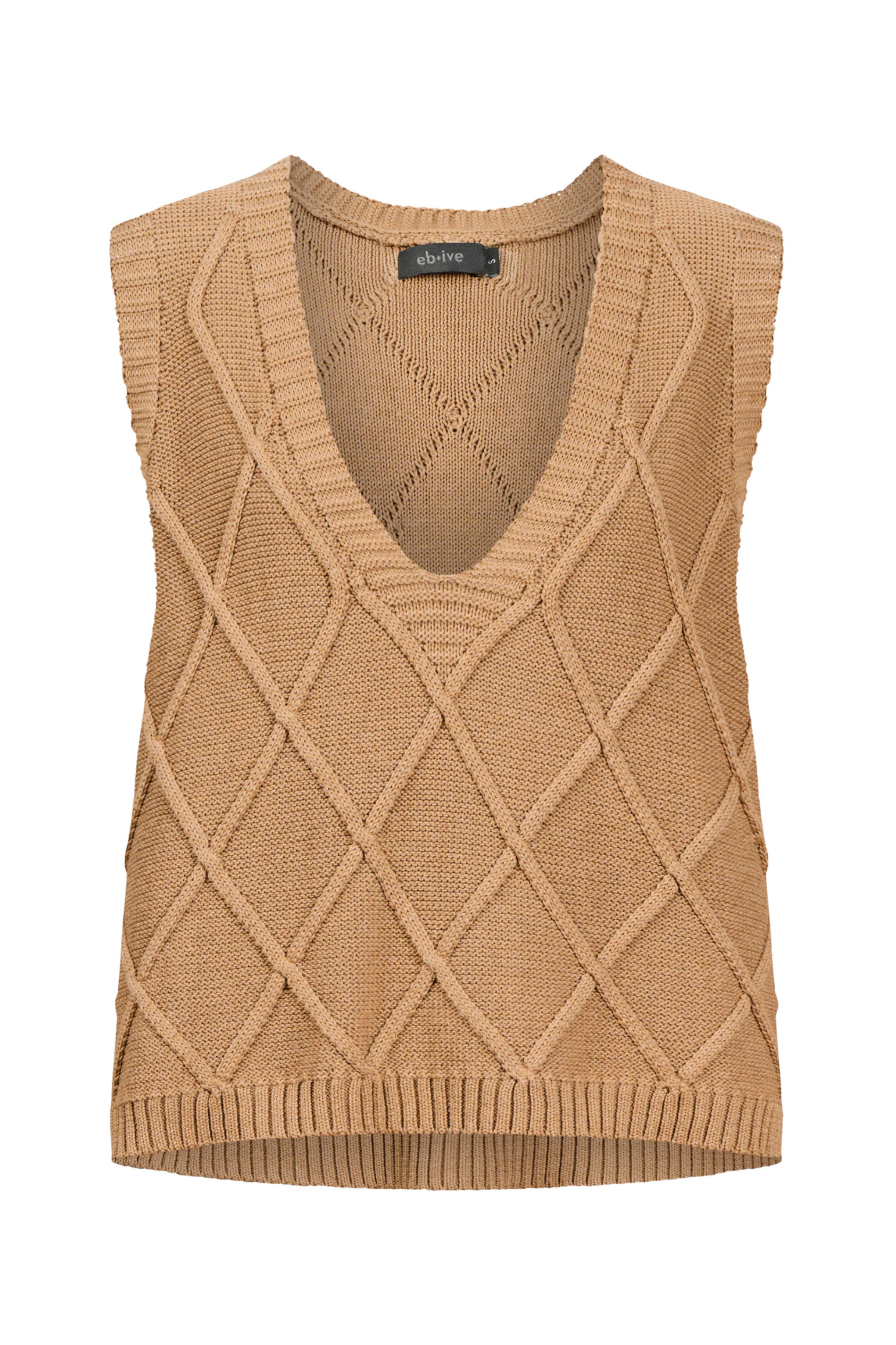Liora Knit Vest - Mocha