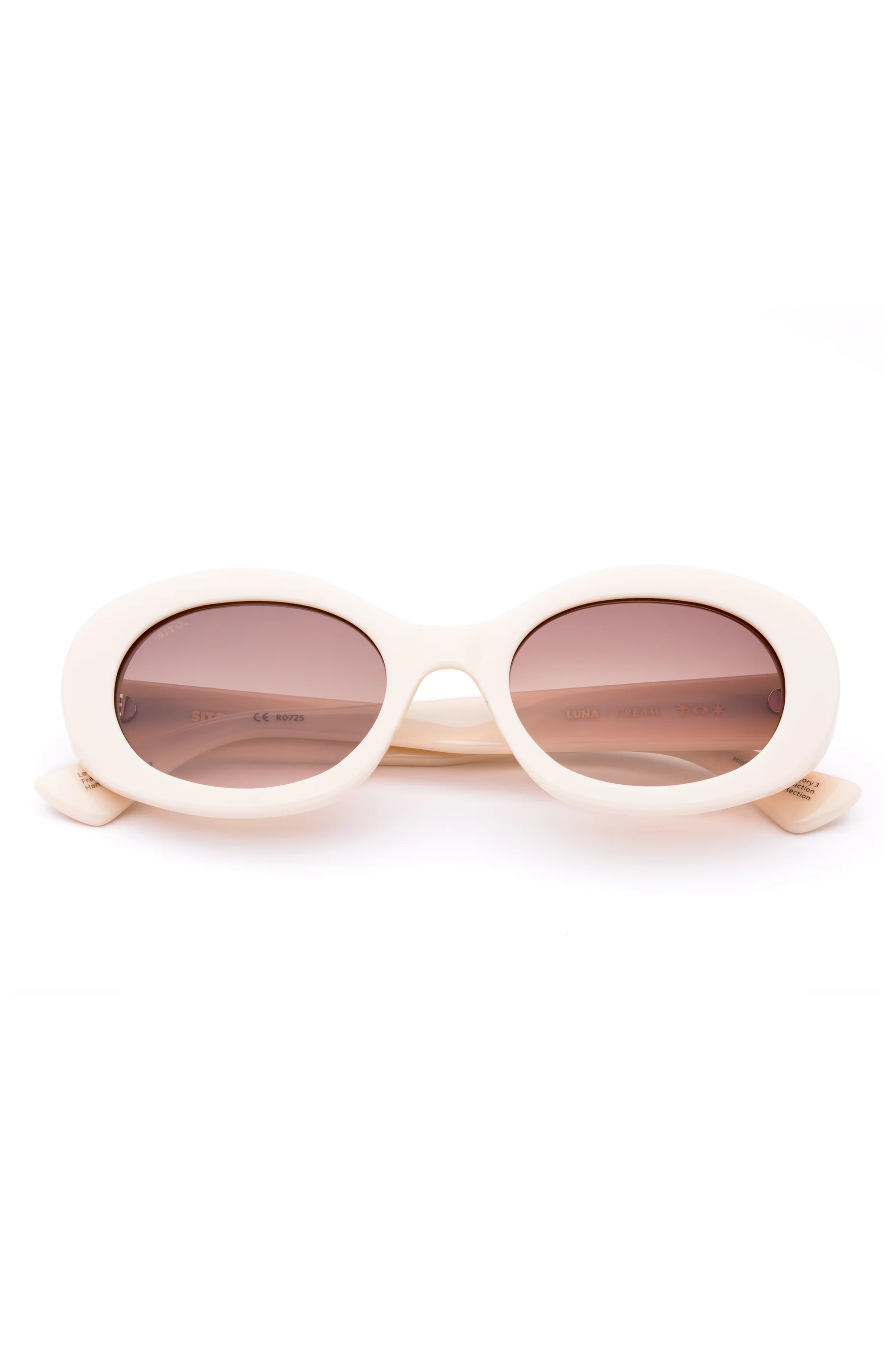 Luna Sunglasses - Cream/Rosewood