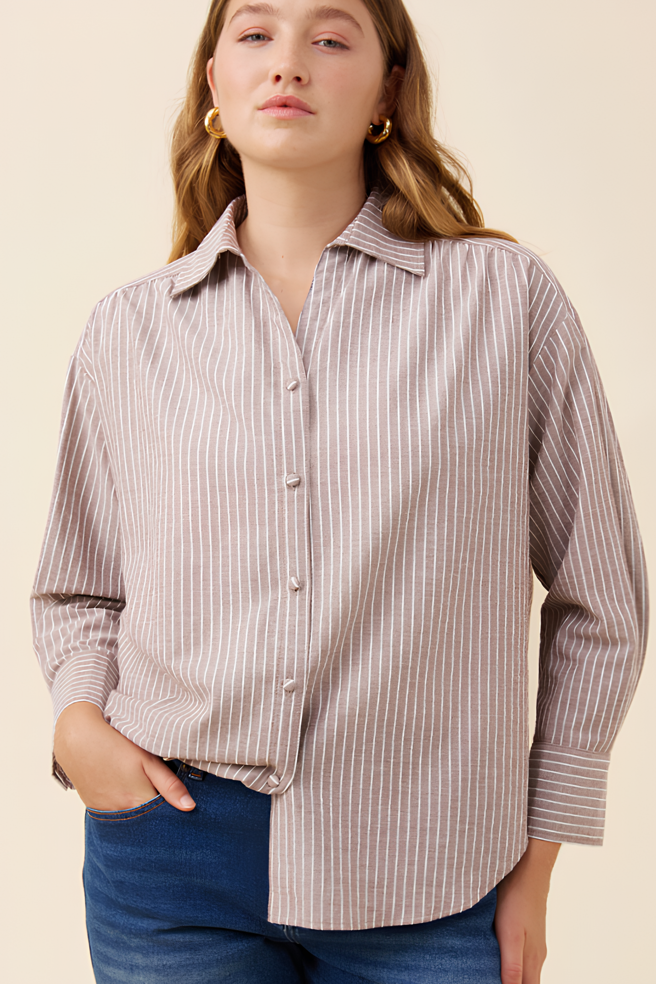 Lyndell Shirt - Taupe