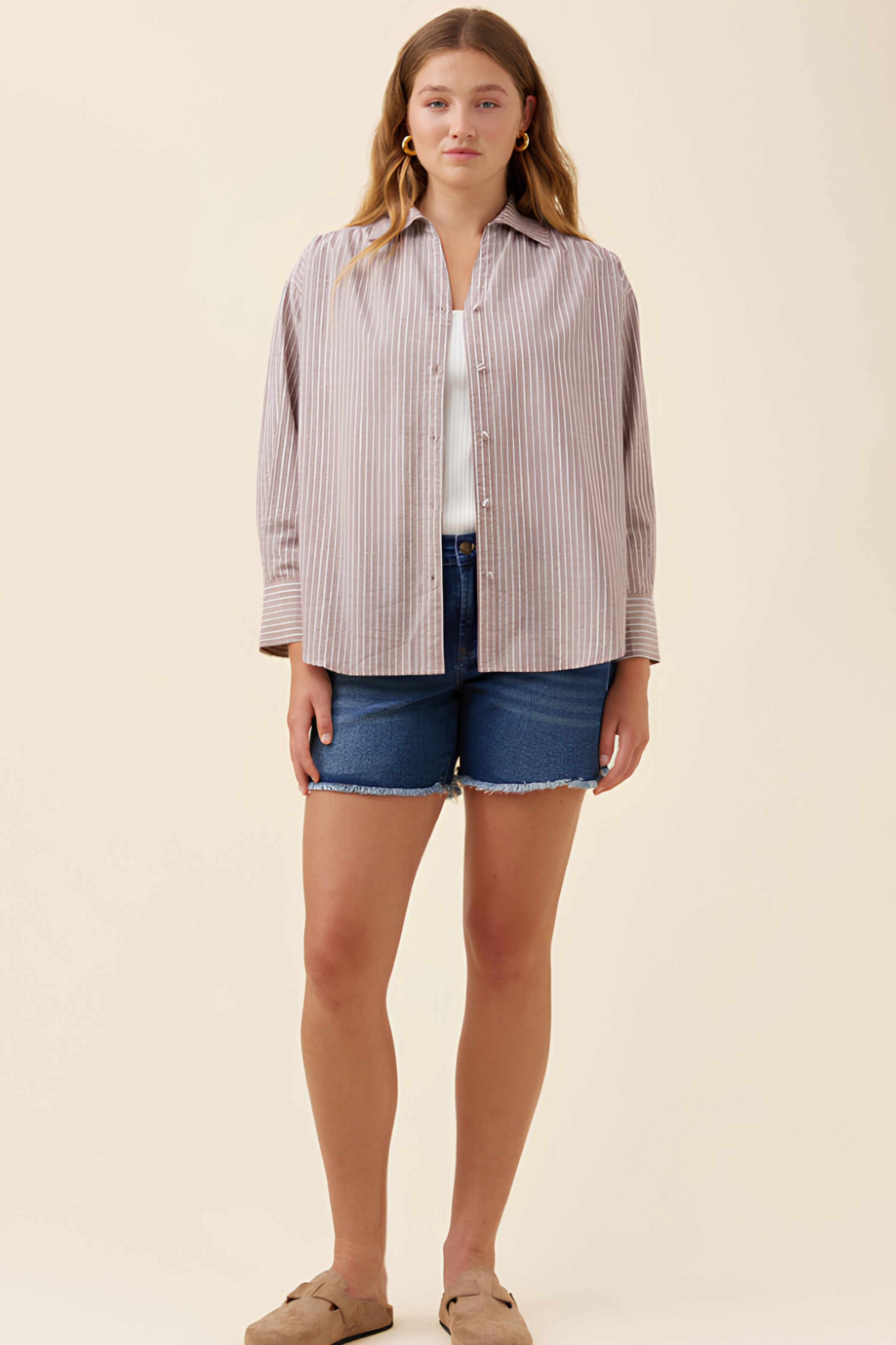Lyndell Shirt - Taupe