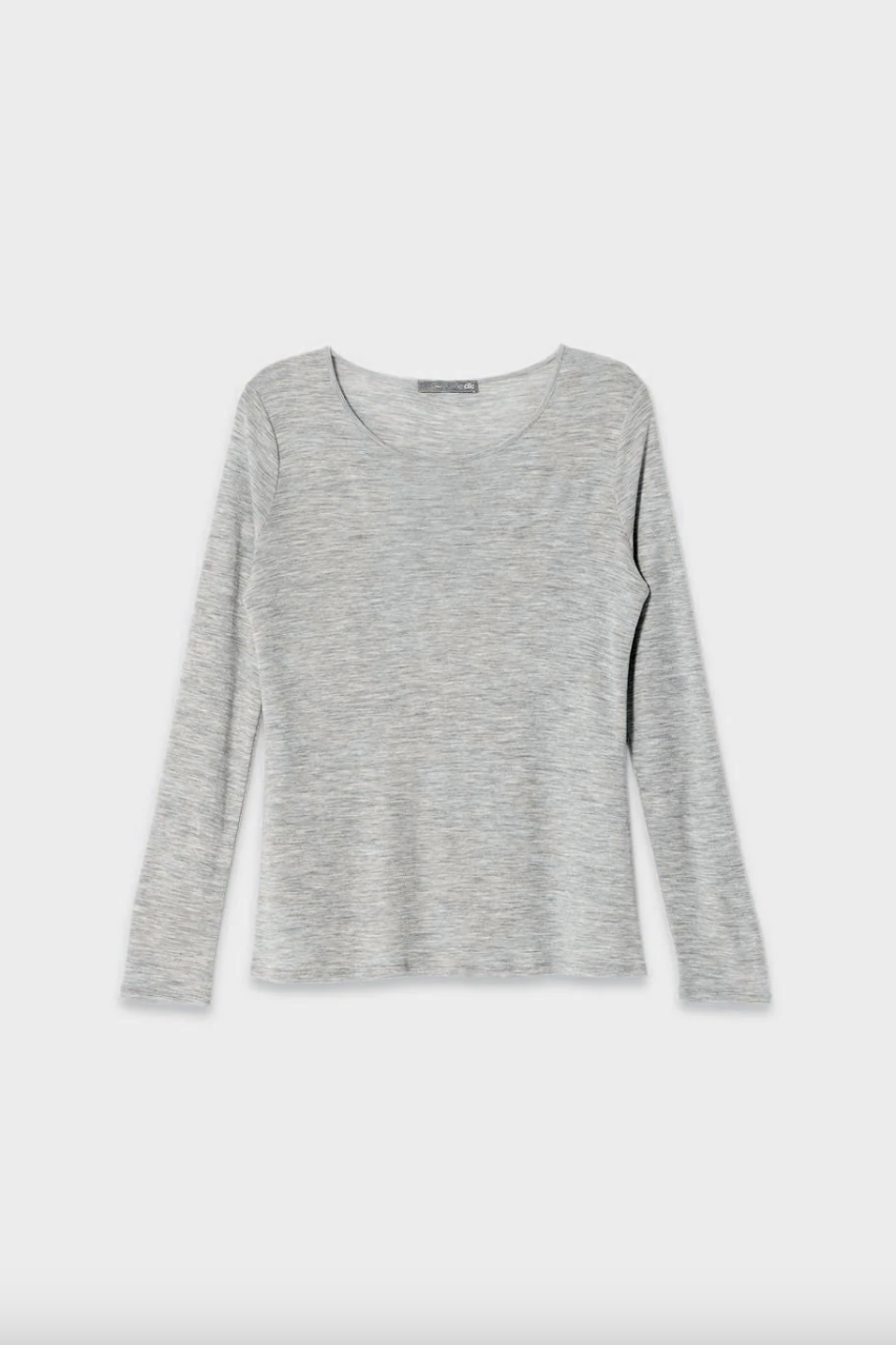 Merino Long Sleeve Top - Grey