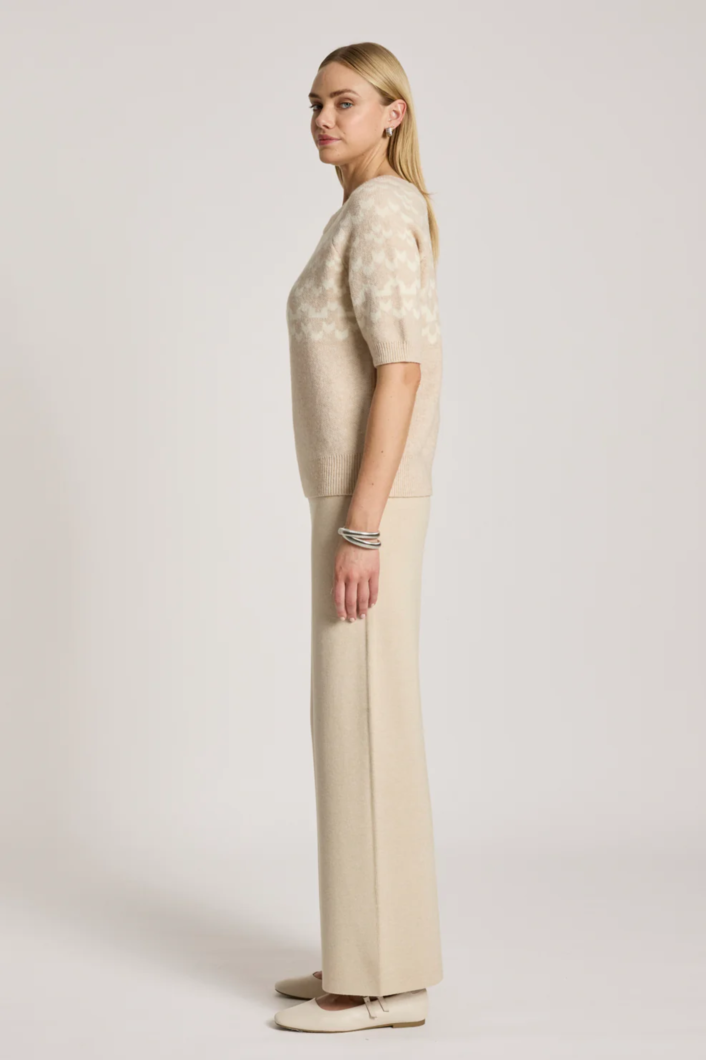 Maasai Knit Top - Dune/Bisque