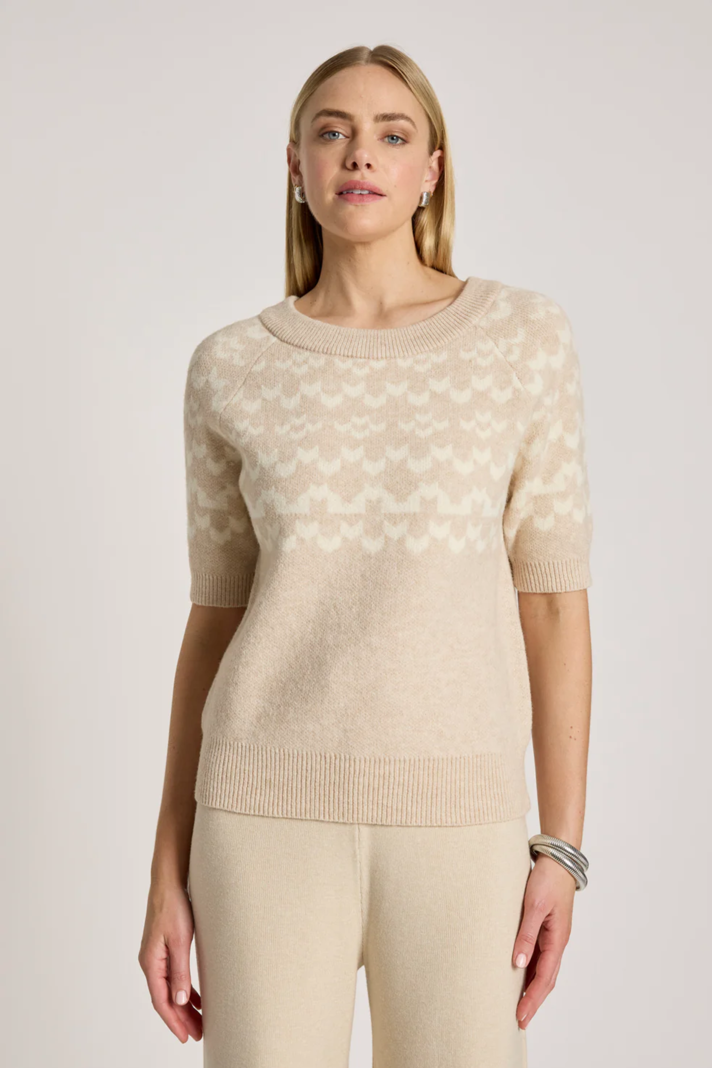 Maasai Knit Top - Dune/Bisque