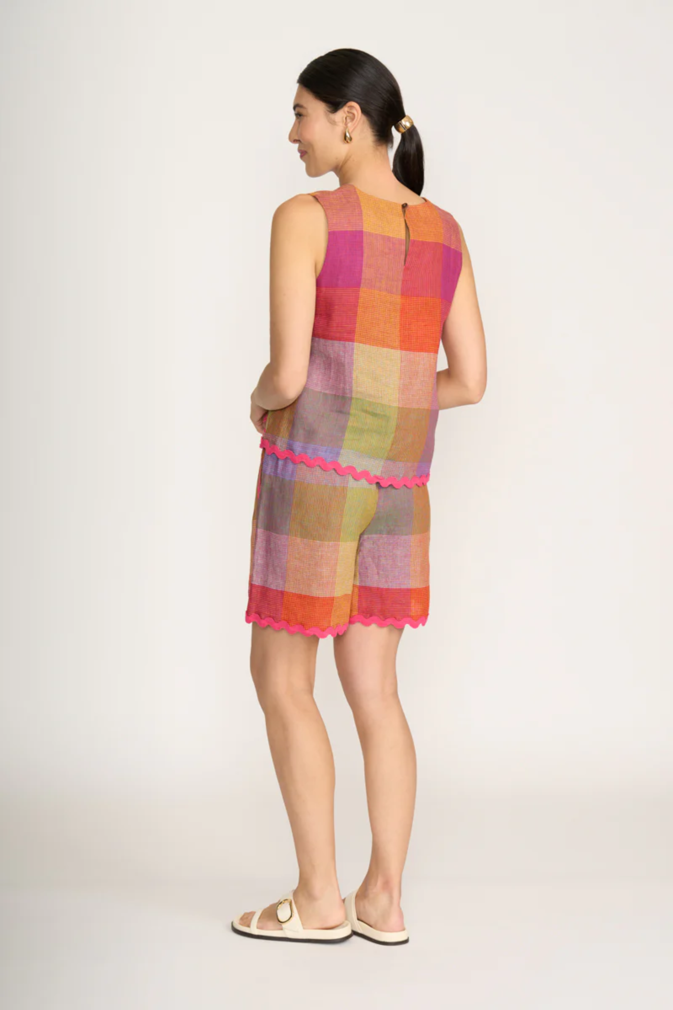 Moral Fibre Shorts - Fiesta Check