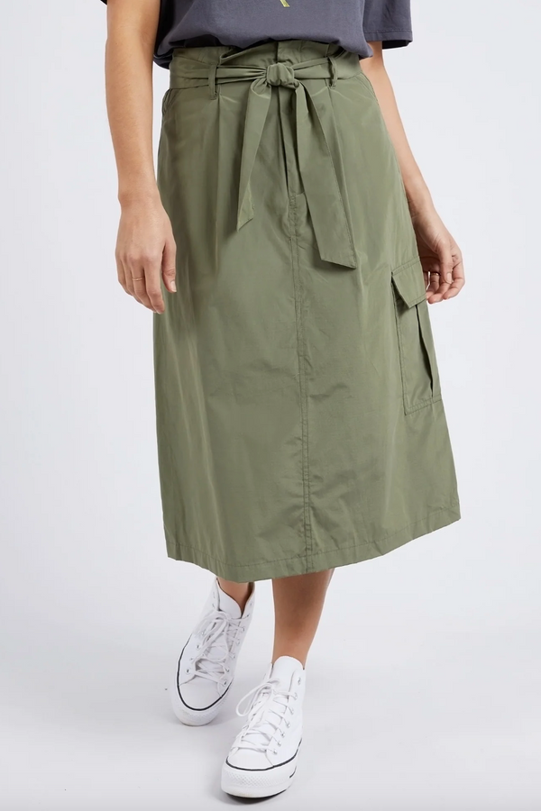 Moss Cargo Skirt - Clover