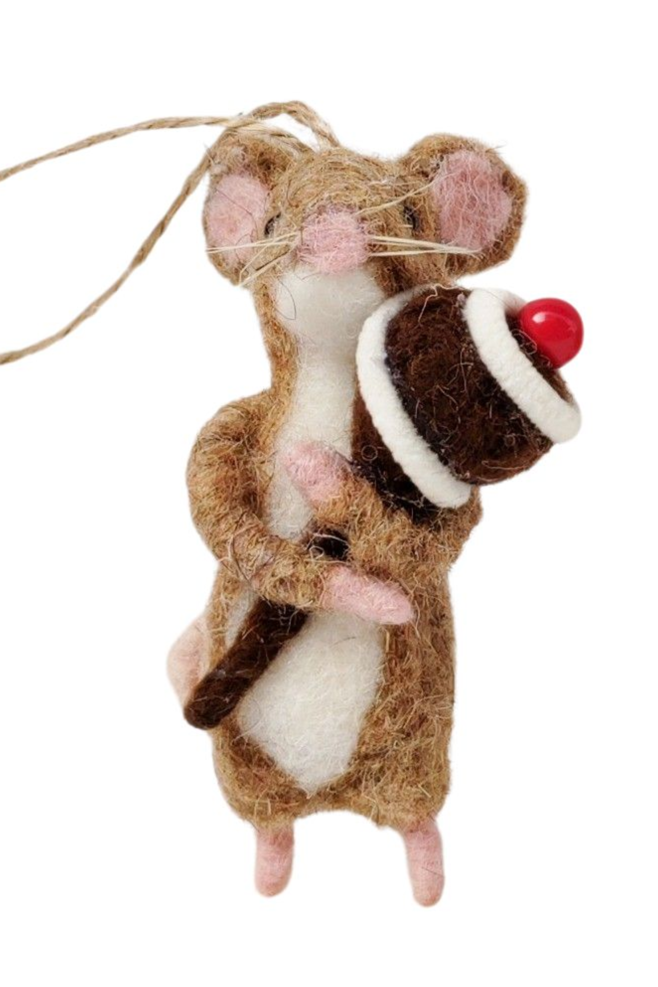 Mouse Feast Holding Lollipop or Pudding