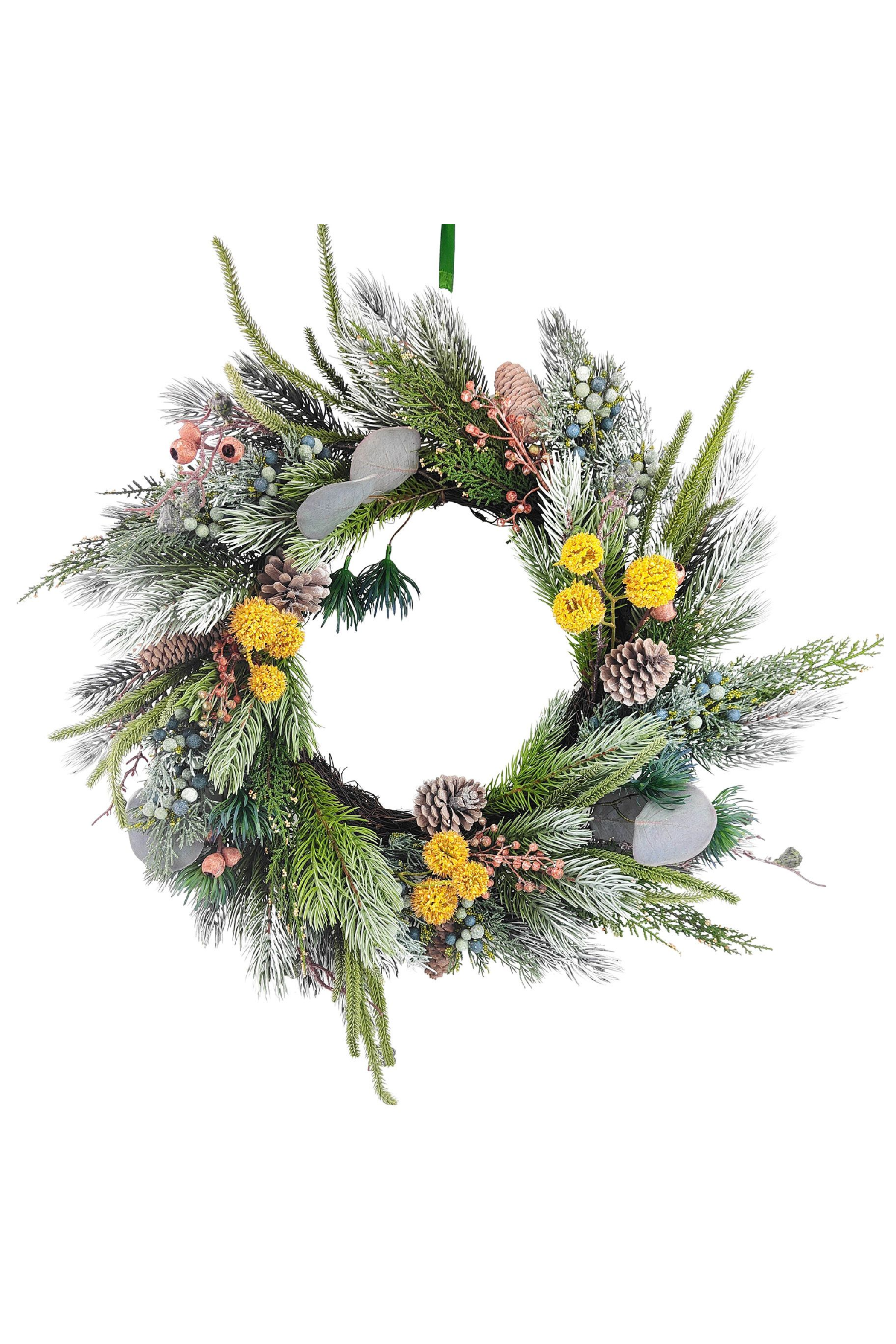 Native Wreath - Green & Yellow
