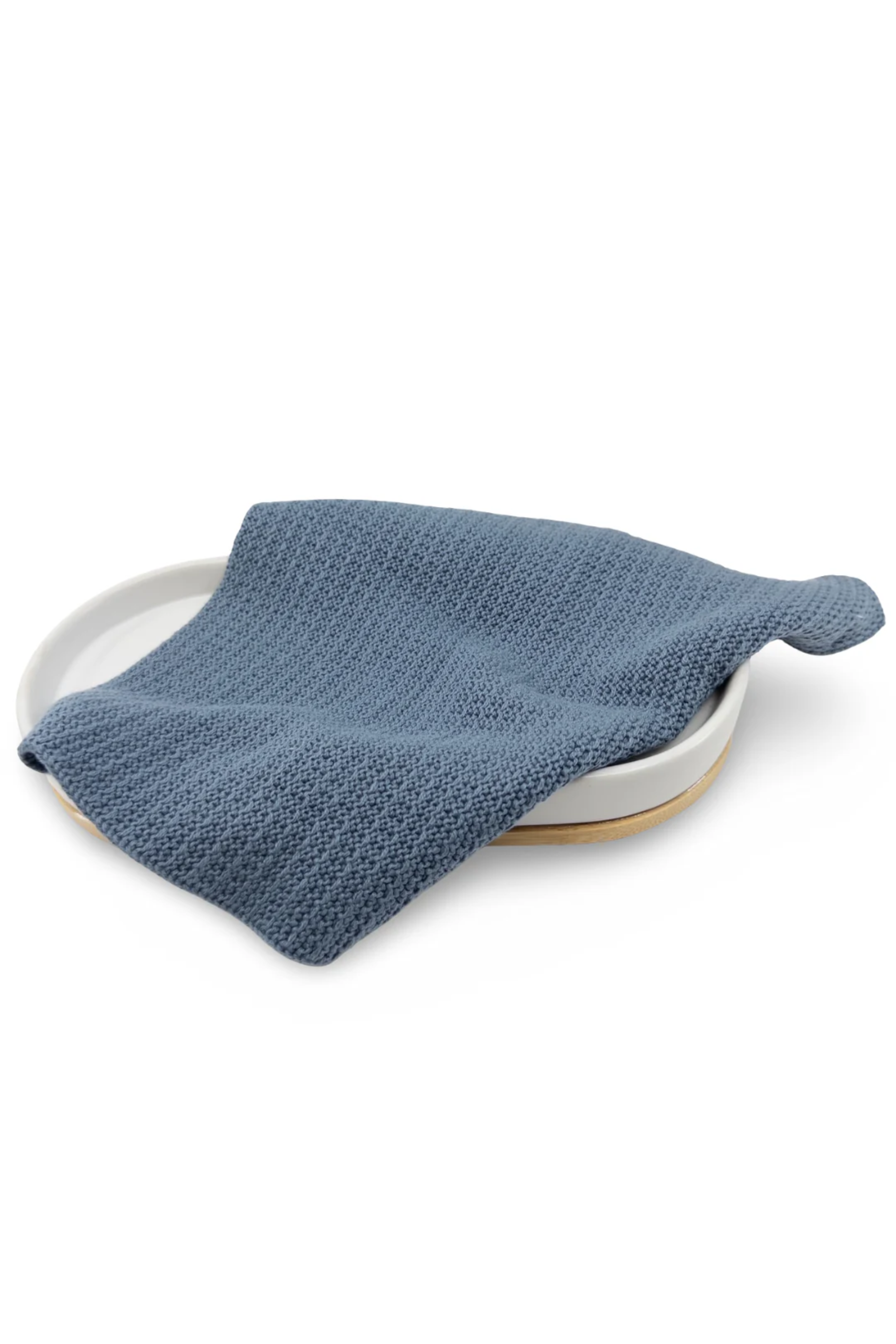 Organic Cotton Face Cloth 2pk - Denim