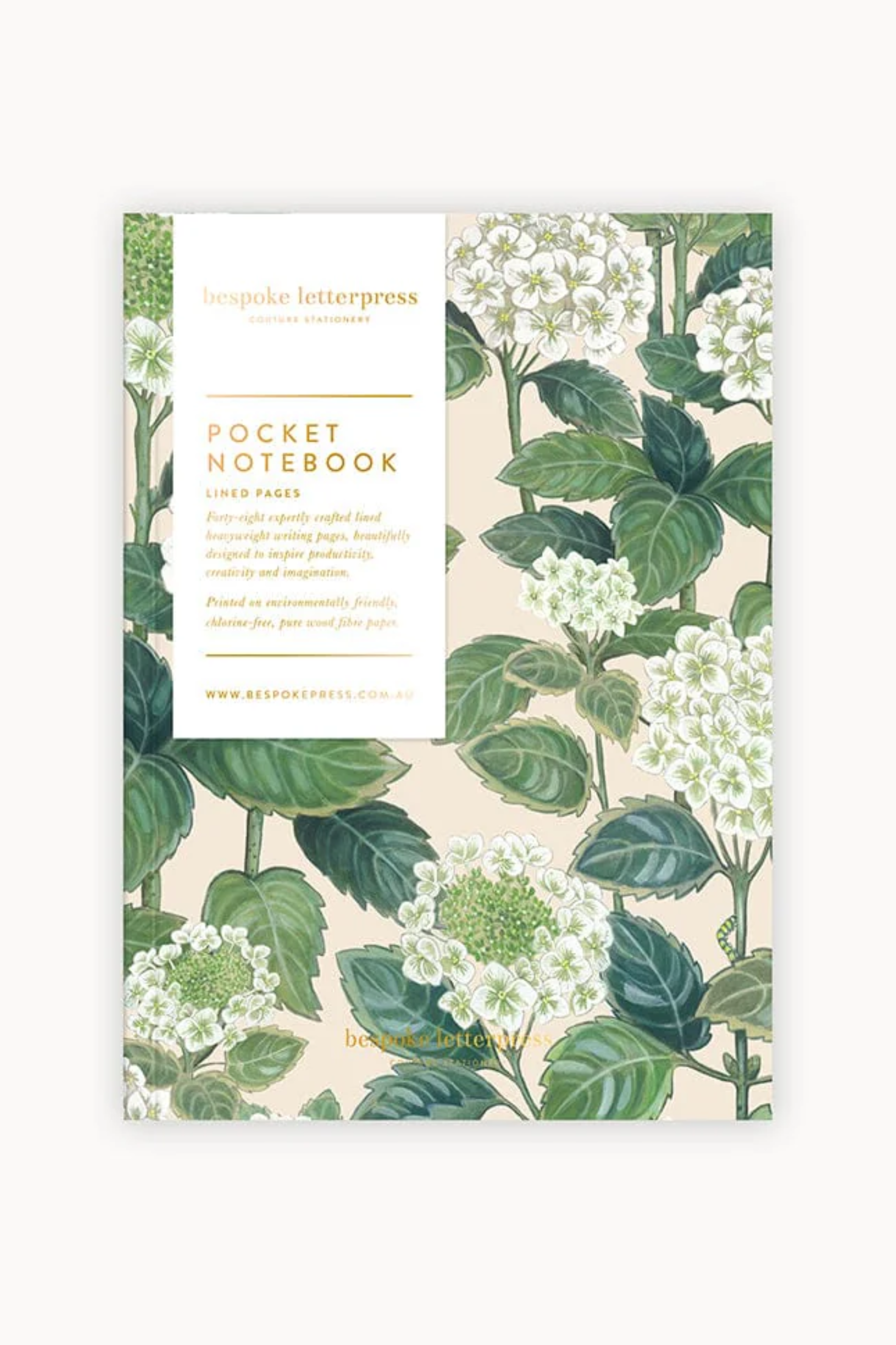 Pocket Notebook - Hydrangea/Lined