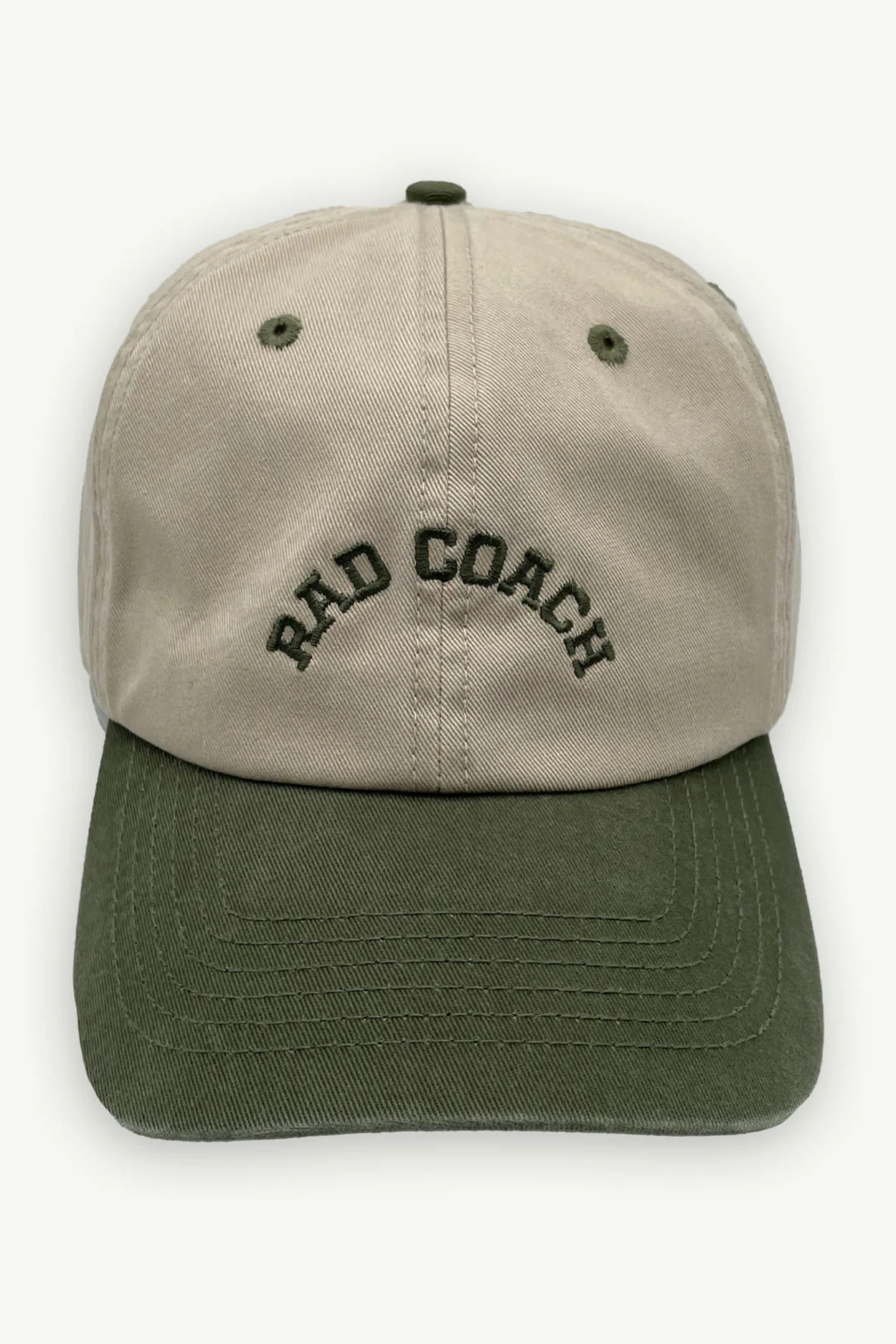 Rad Coach Baseball Cap - Two Tone Khaki