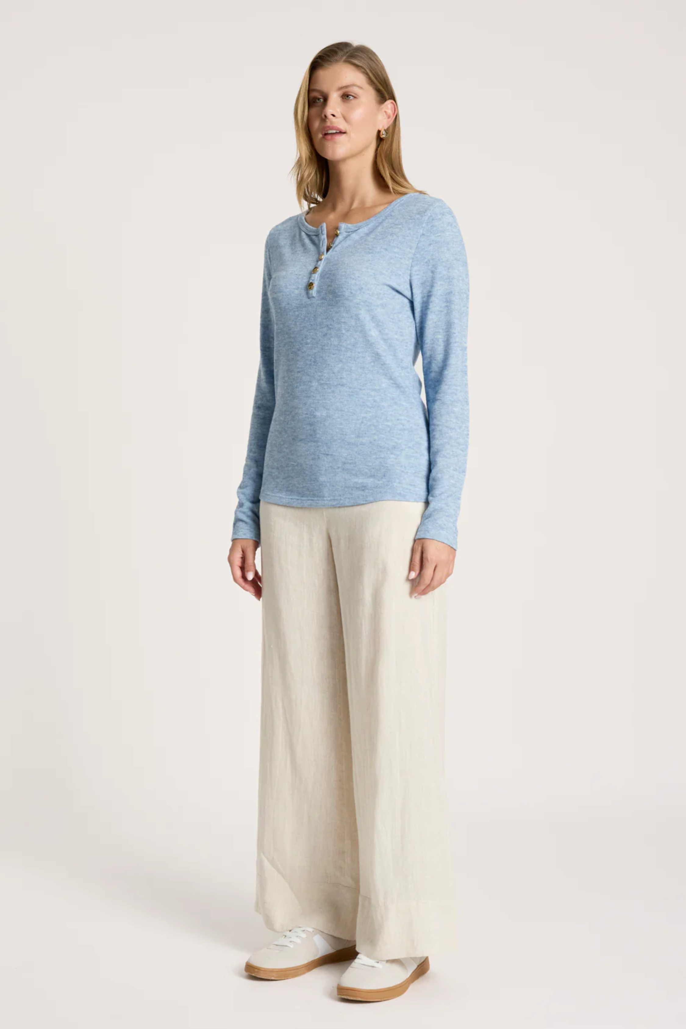 Rumi Long Sleeve Top - Lake