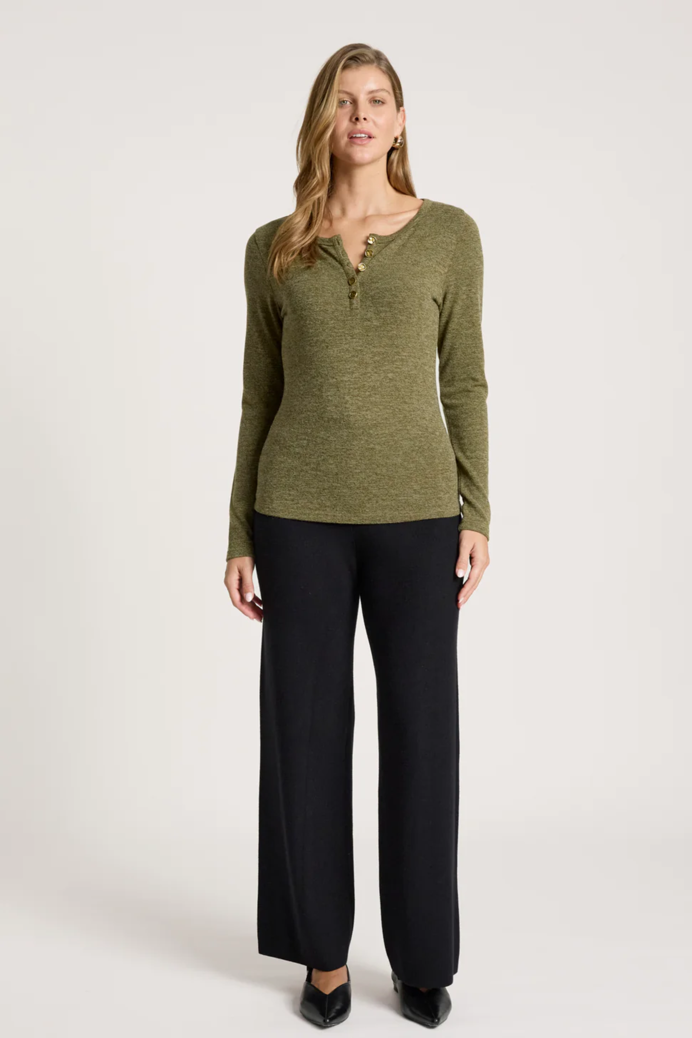 Rumi Long Sleeve Top - Olive