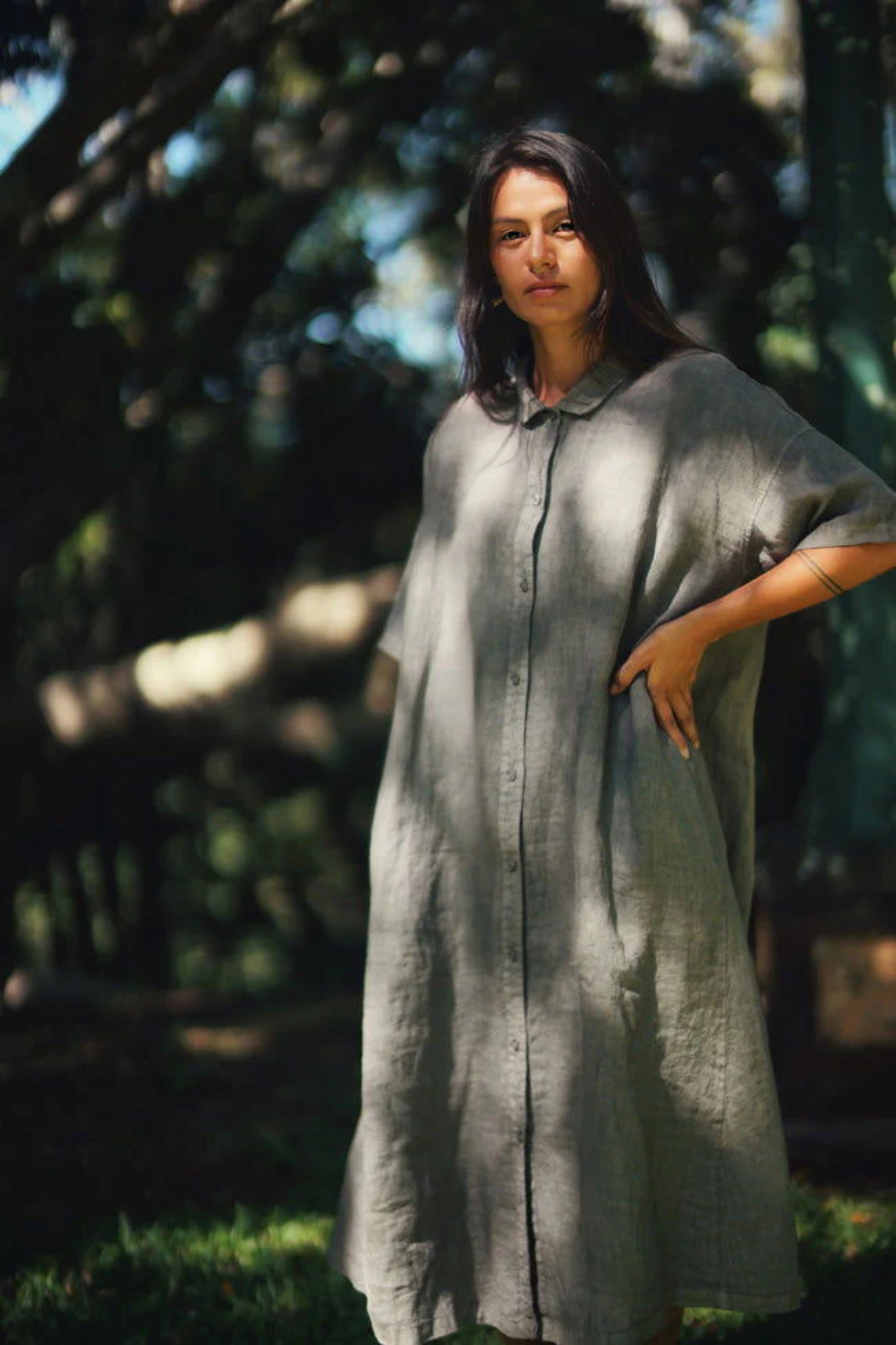 Salome S/S Dress - Khaki