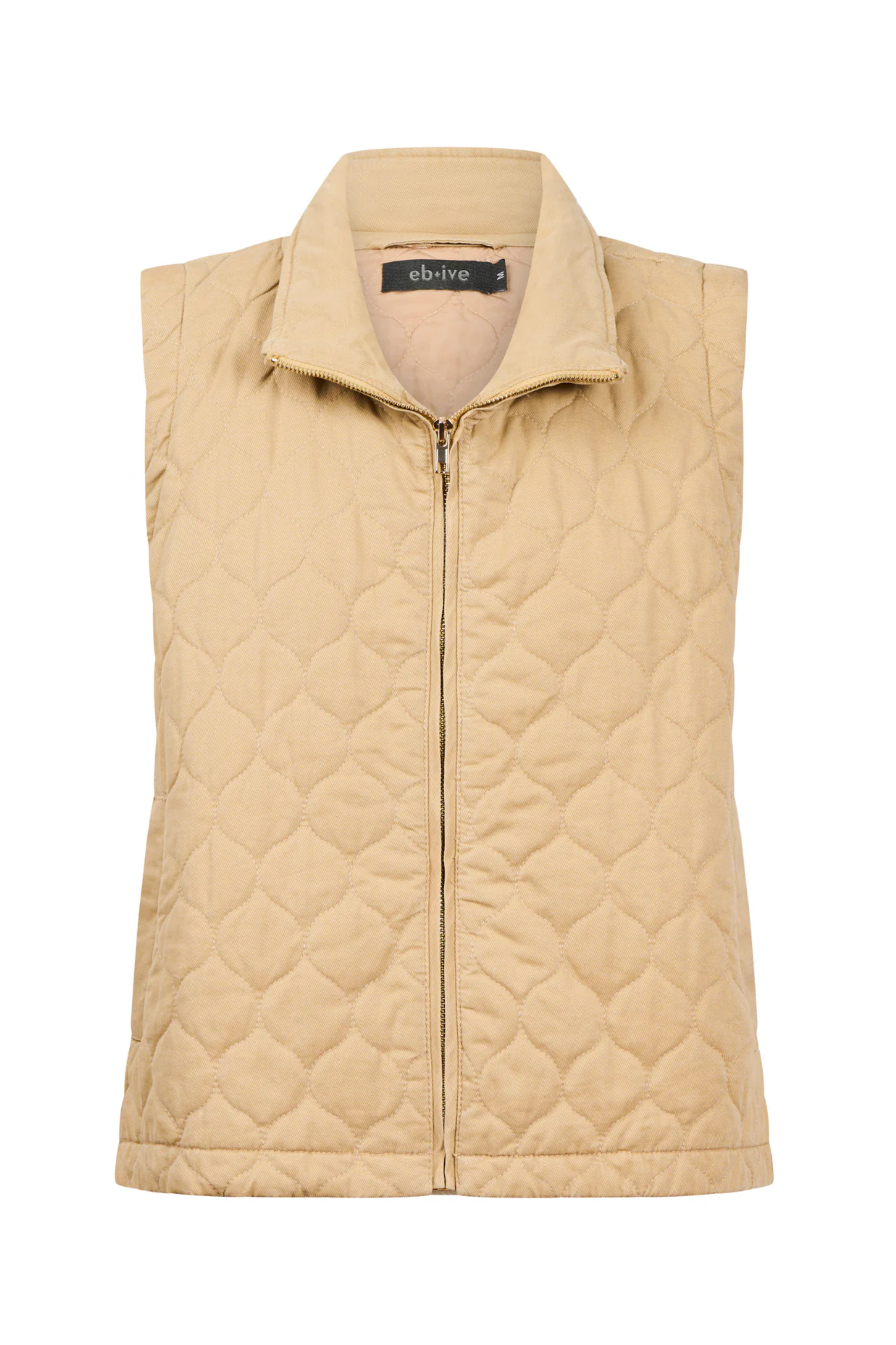 Sansi Quilted Crop Vest - Dune