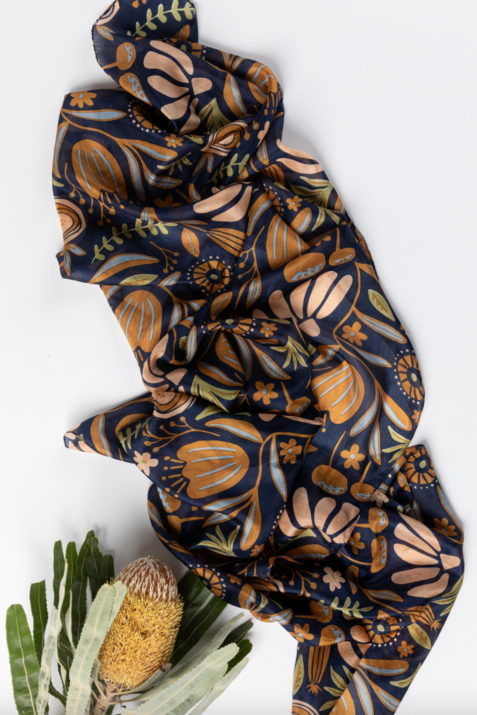 Blooms Silk Scarf