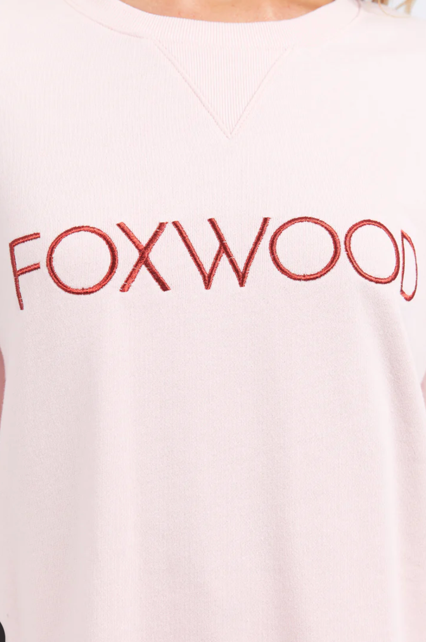 Simplified Metallic Crew - Pale Pink