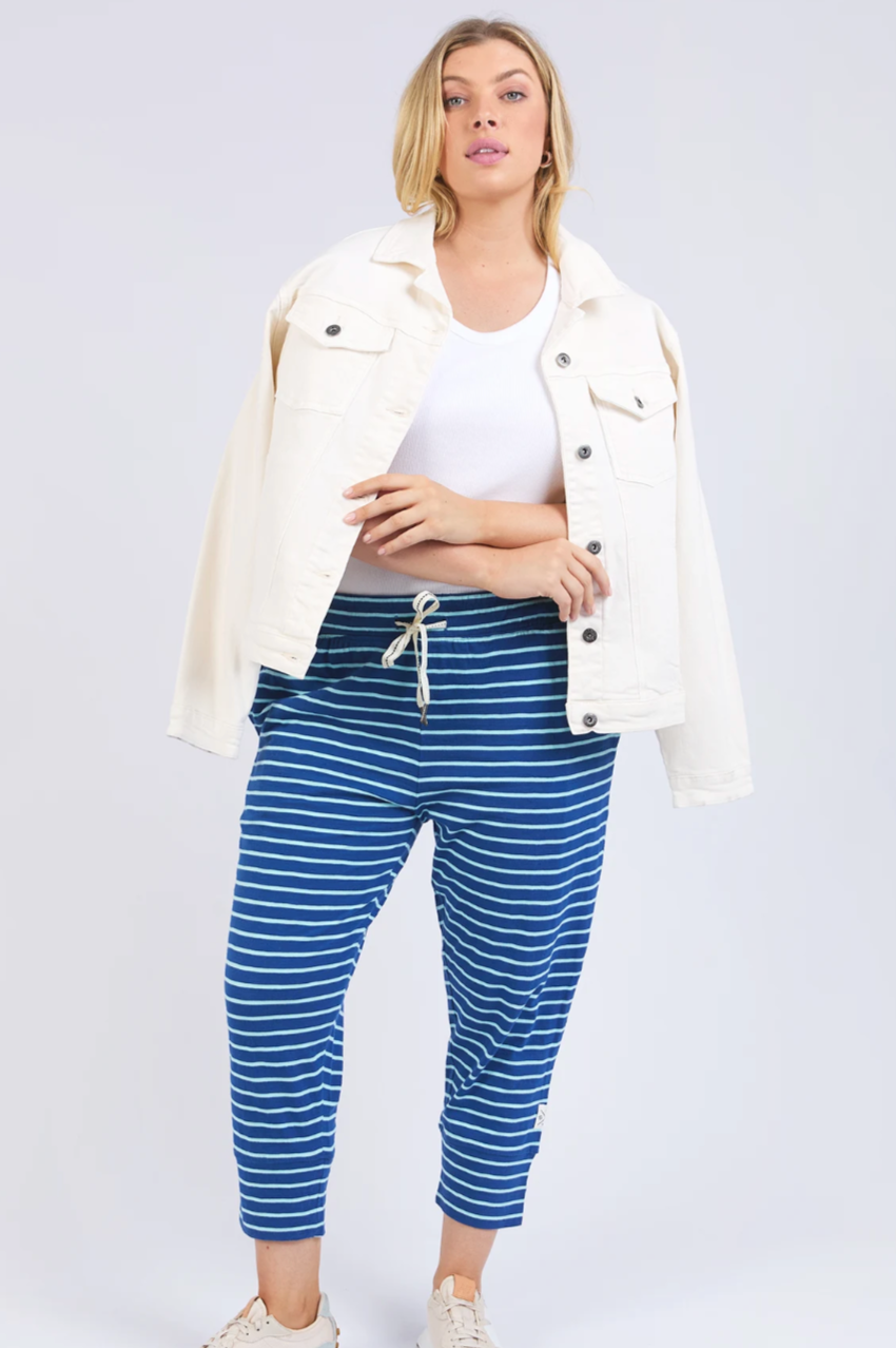 Elm Brunch Pant -China Blue/Tonic Blue Stripe
