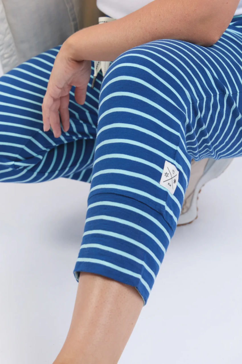 Elm Brunch Pant -China Blue/Tonic Blue Stripe