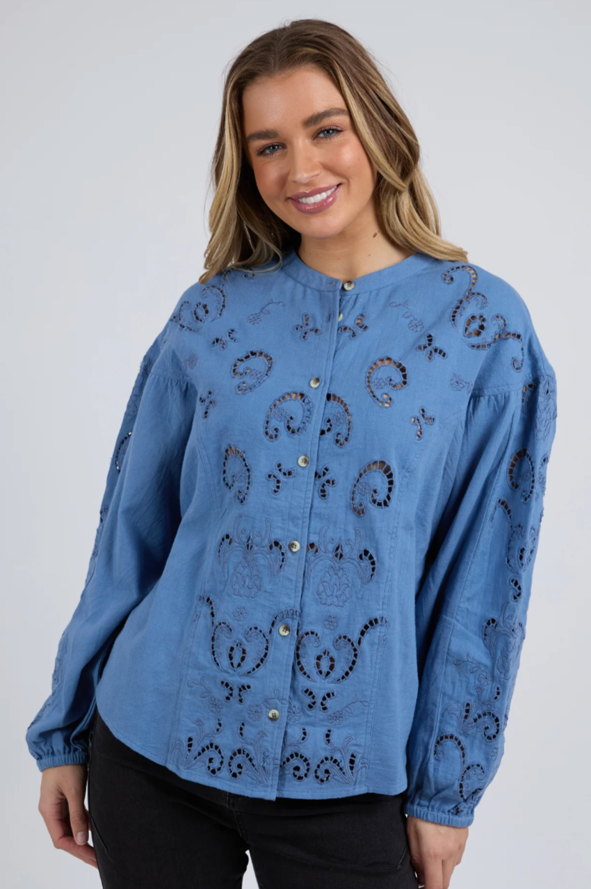 Foxwood Marlow Blouse - Blue