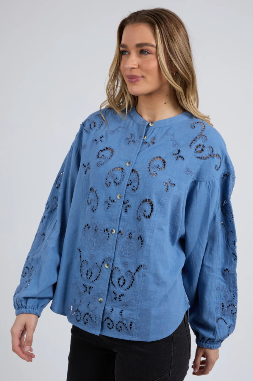 Foxwood Marlow Blouse - Blue