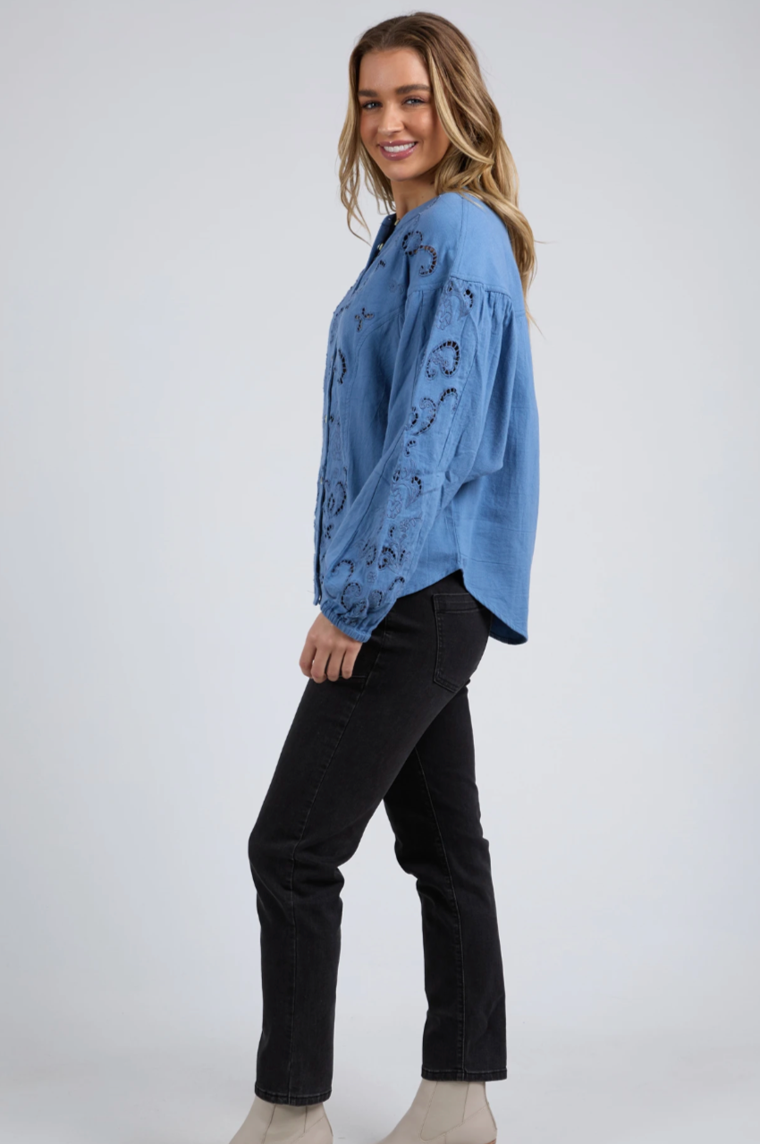 Foxwood Marlow Blouse - Blue