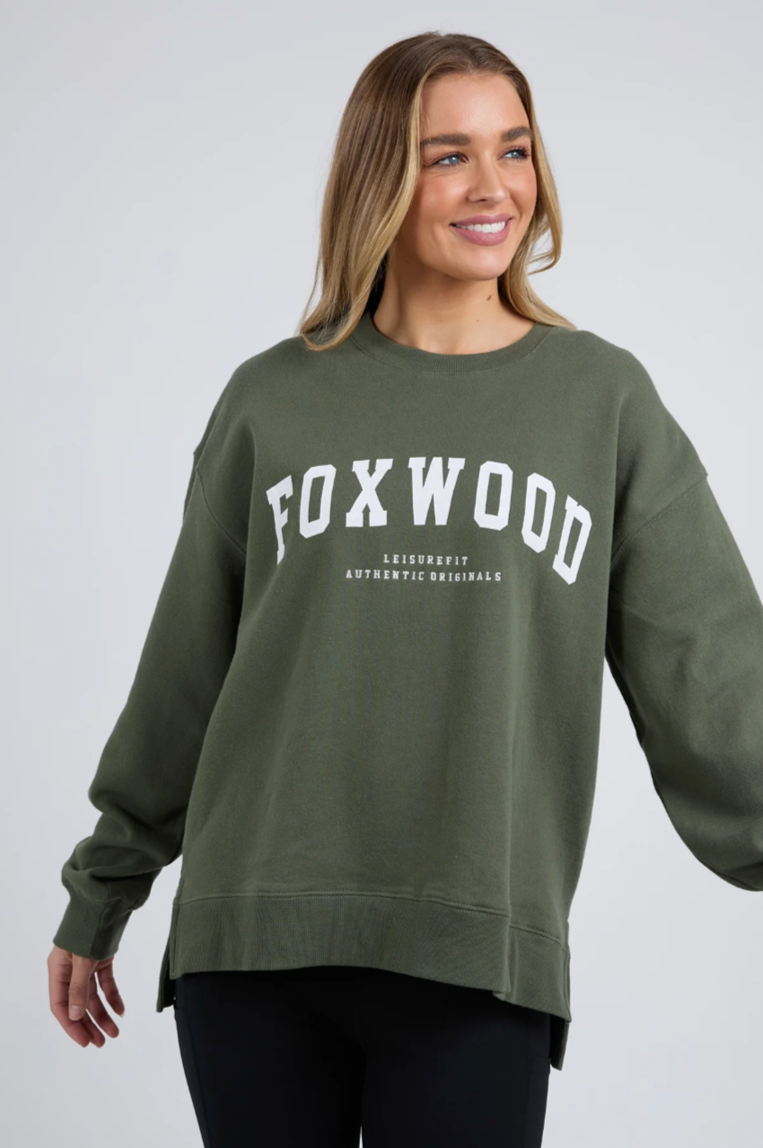 Foxwood Interval Crew - Khaki/White