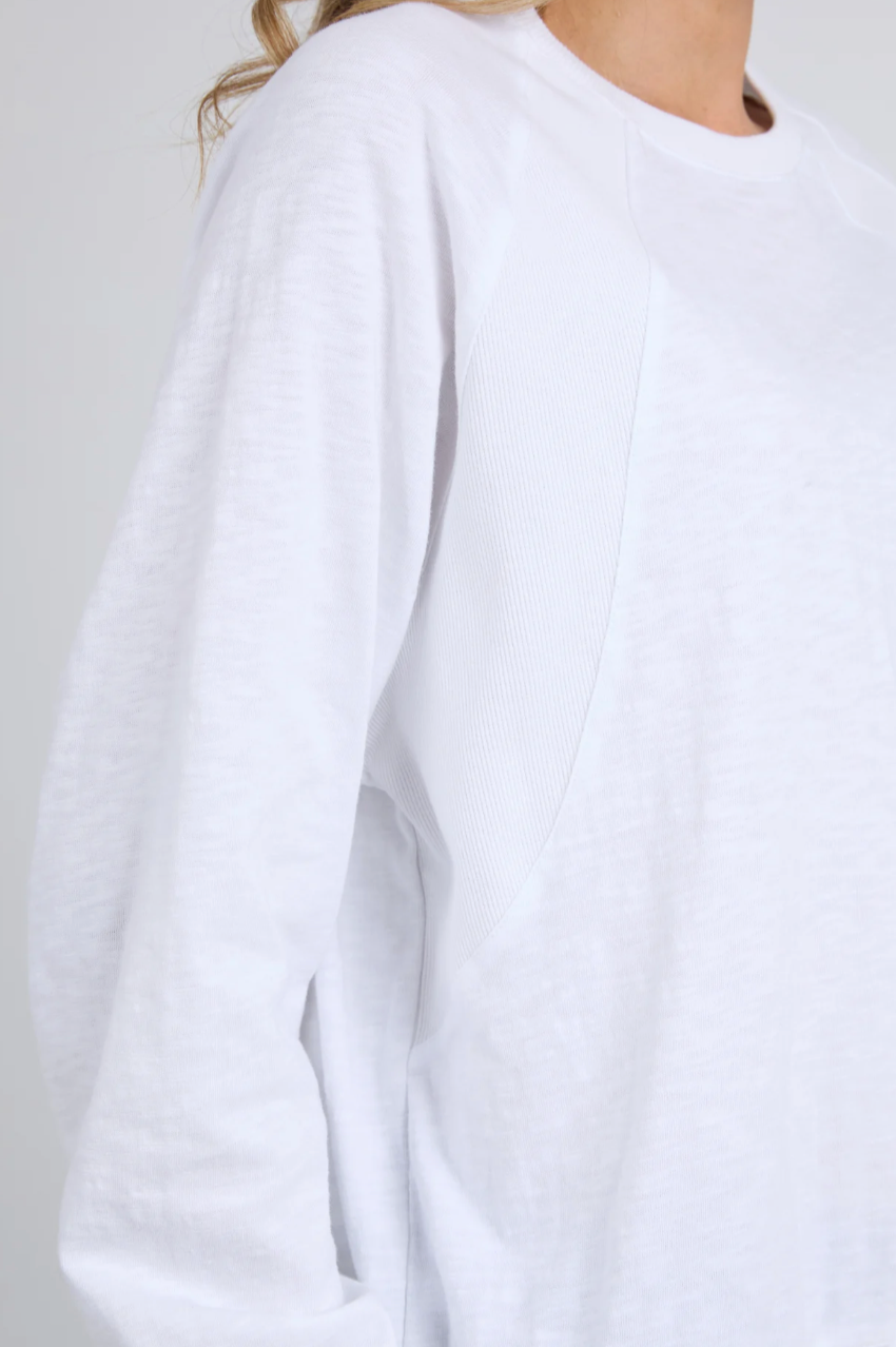 Elm Kinsley L/S Sweat - White