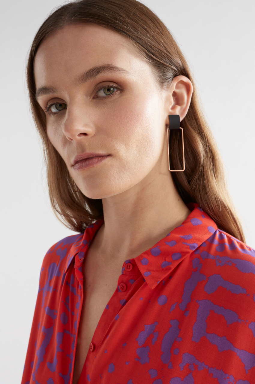 Elk Kvad Earring - Black