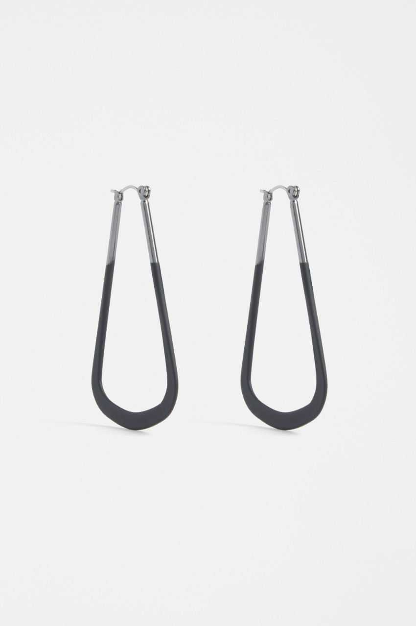 Elk Kuulo Hoop Earring - Black