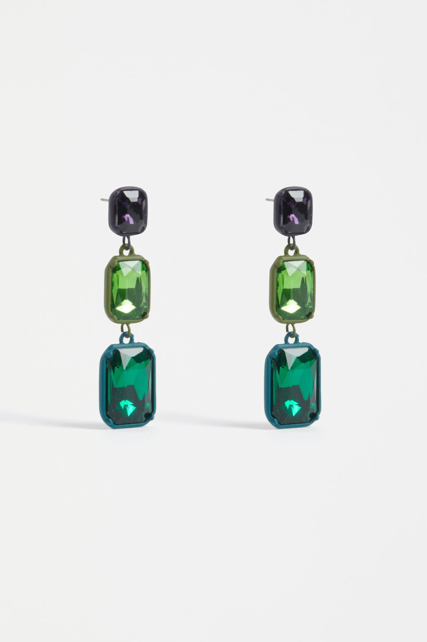 Elk Jule Long Drop Earring - Teal