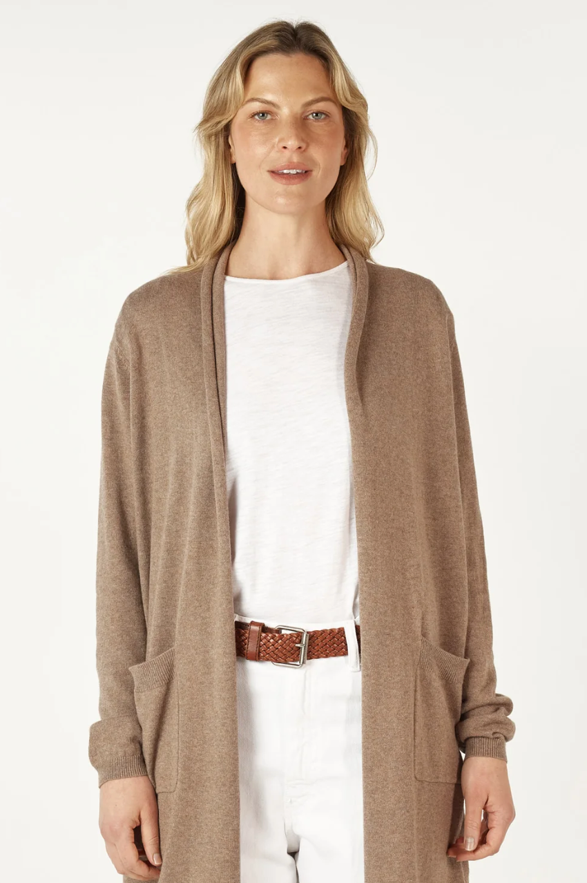 Zaket & Plover Essential LL Cardi - Bark