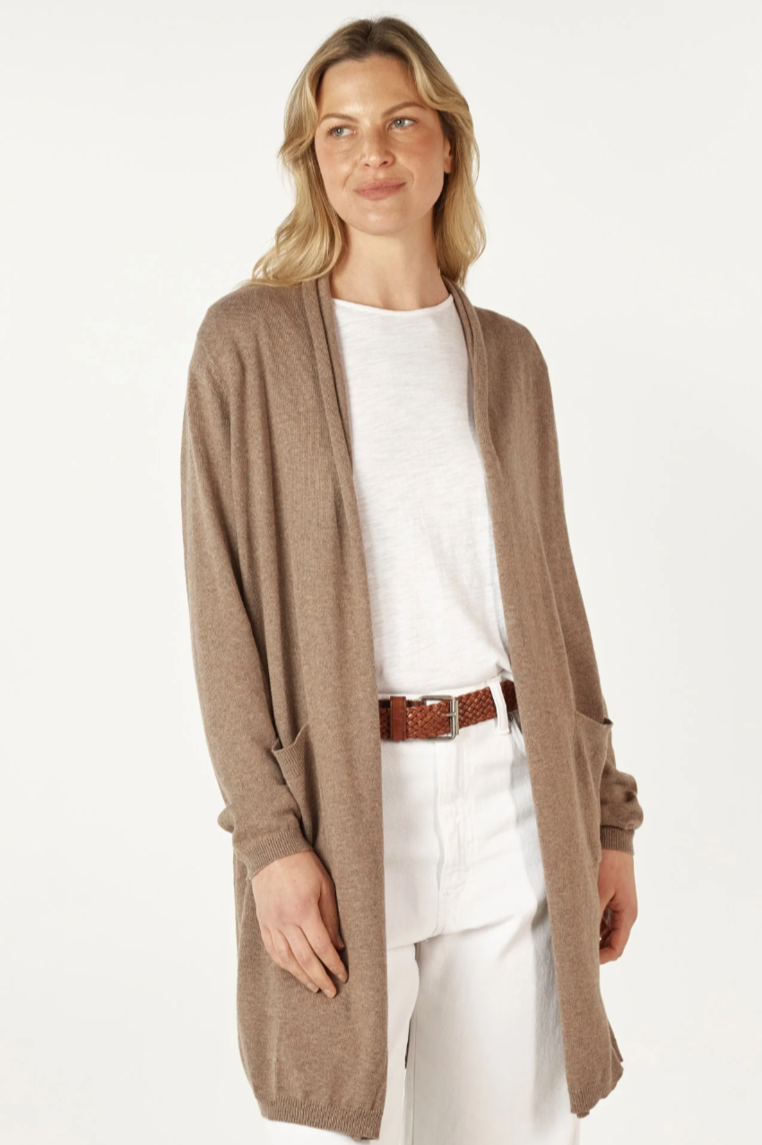 Zaket & Plover Essential LL Cardi - Bark