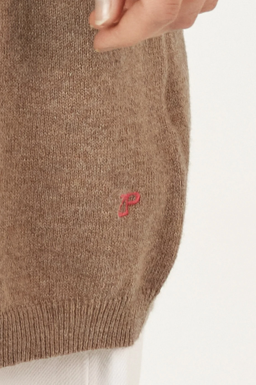 Zaket & Plover Essential LL Cardi - Bark