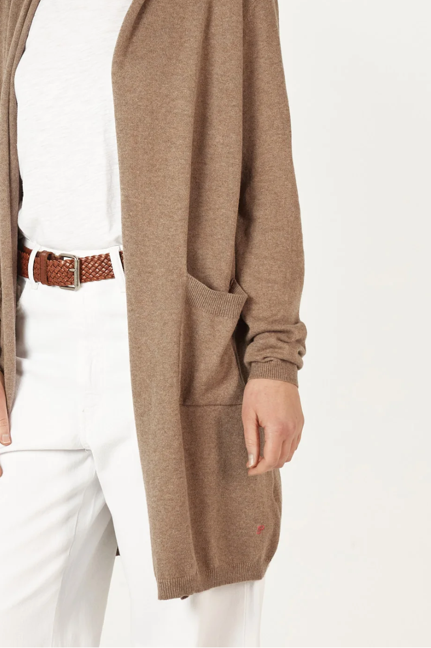 Zaket & Plover Essential LL Cardi - Bark
