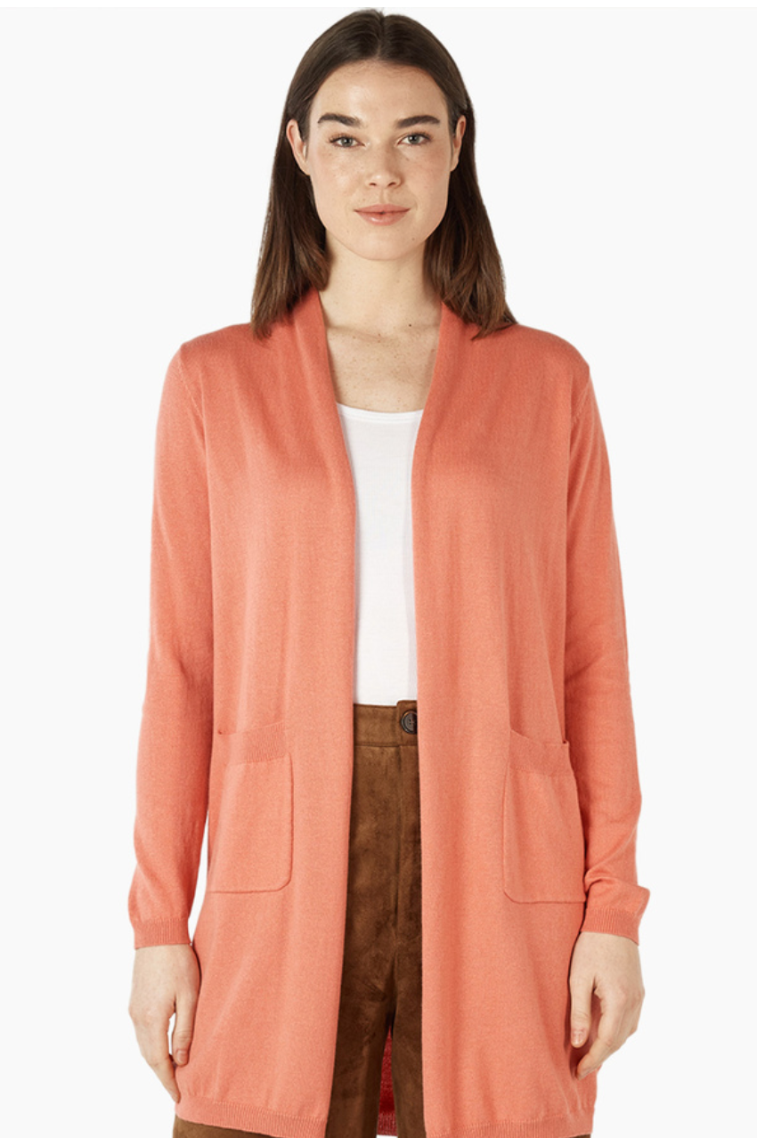 Zaket & Plover Essential LL Cardi - Guava