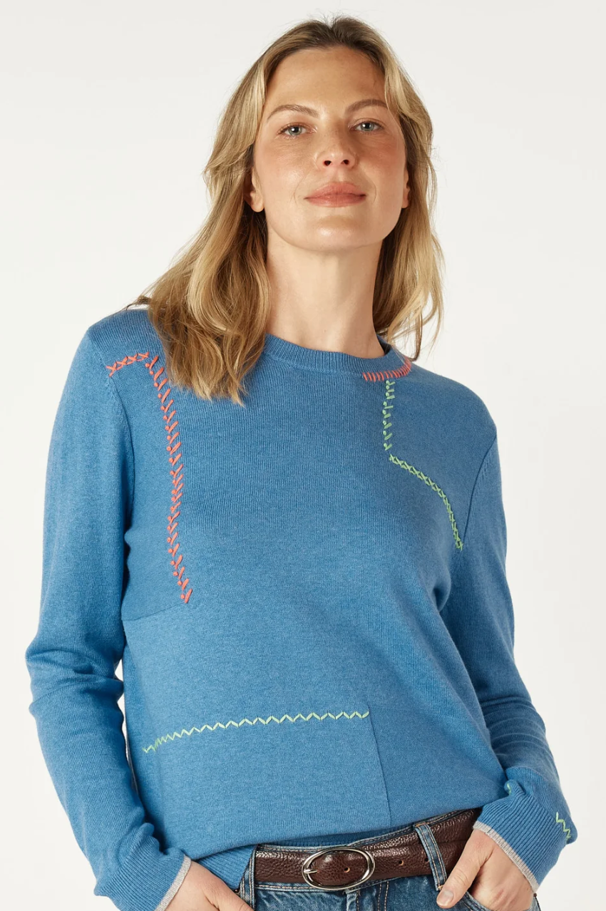 Zaket & Plover Handcraft Crew - Chambray