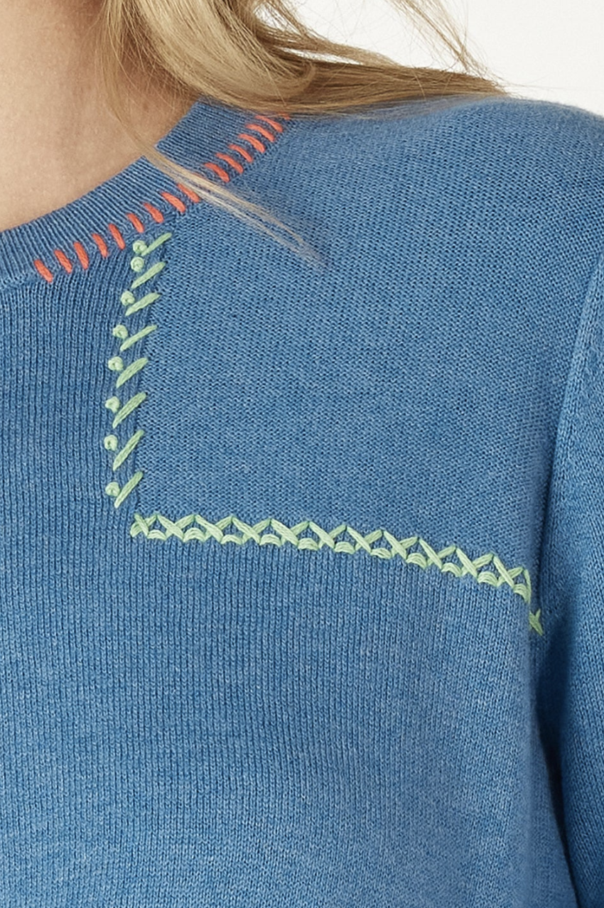 Zaket & Plover Handcraft Crew - Chambray