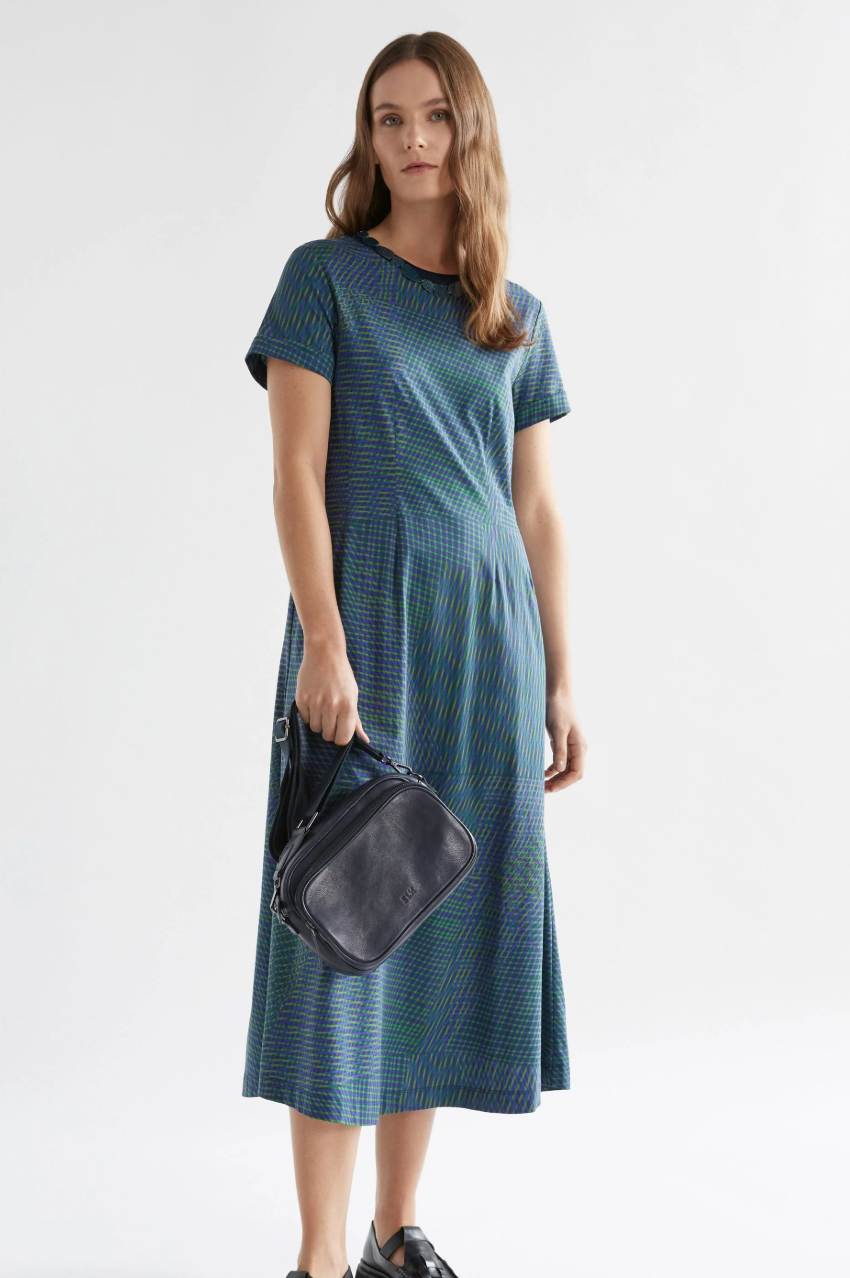 Elk Hanen Jersey Dress - Lineal Print
