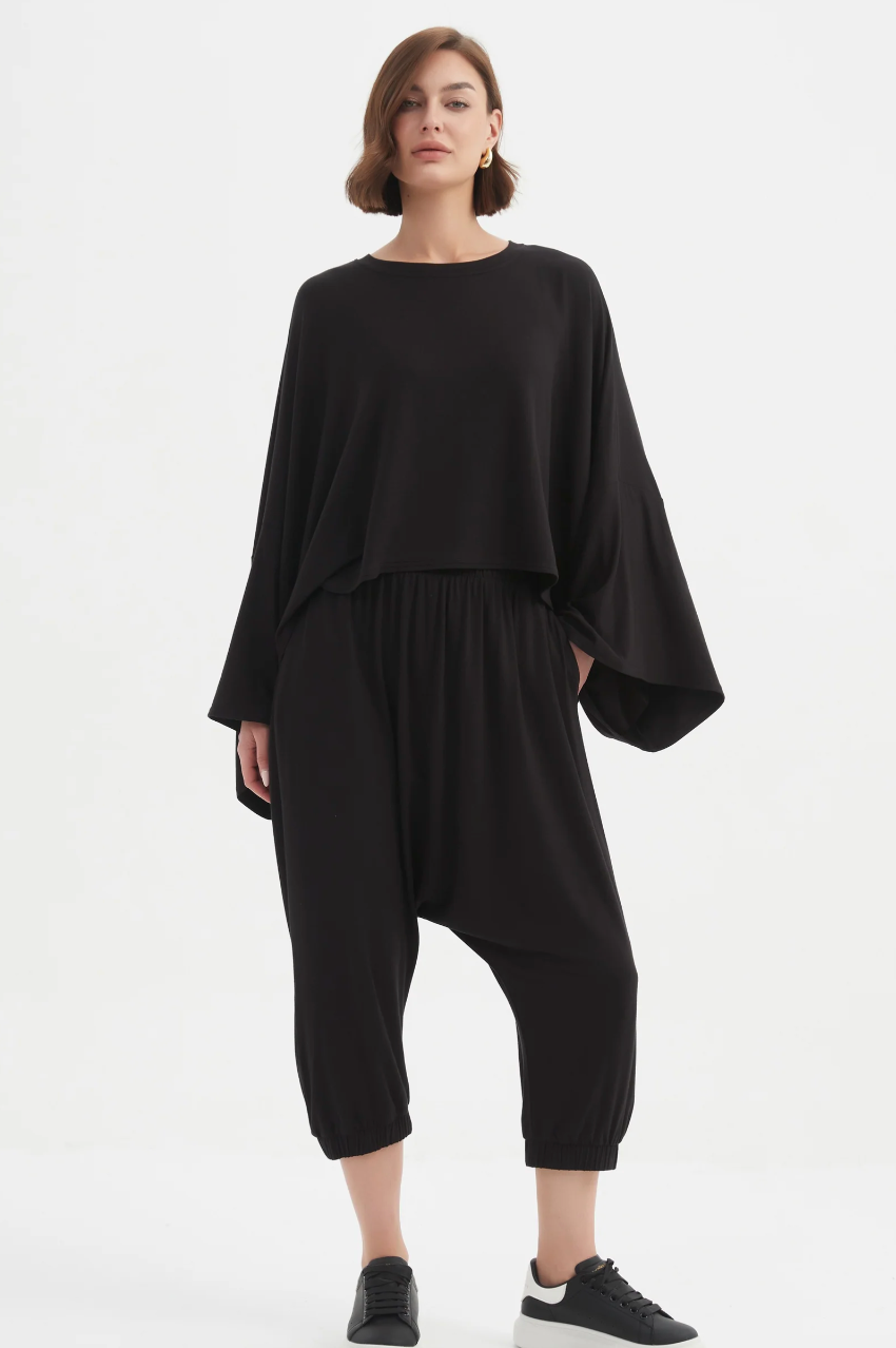 Drop Crotch Winter Pant - Black