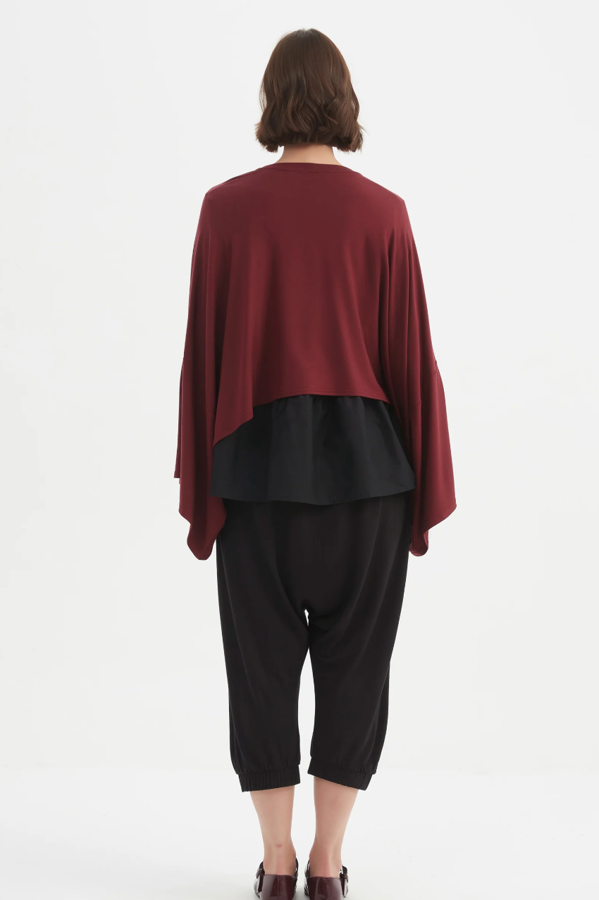 Winter Jersey Layer Top - Wine