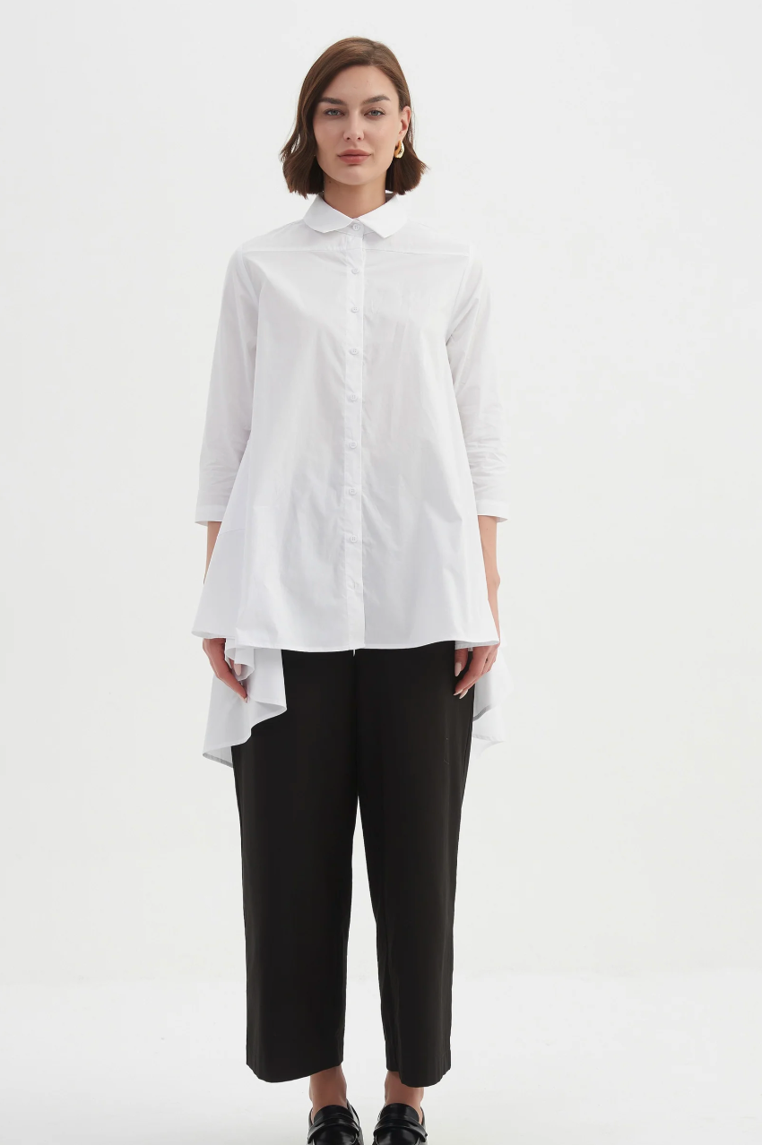 Swing Back Shirt - White
