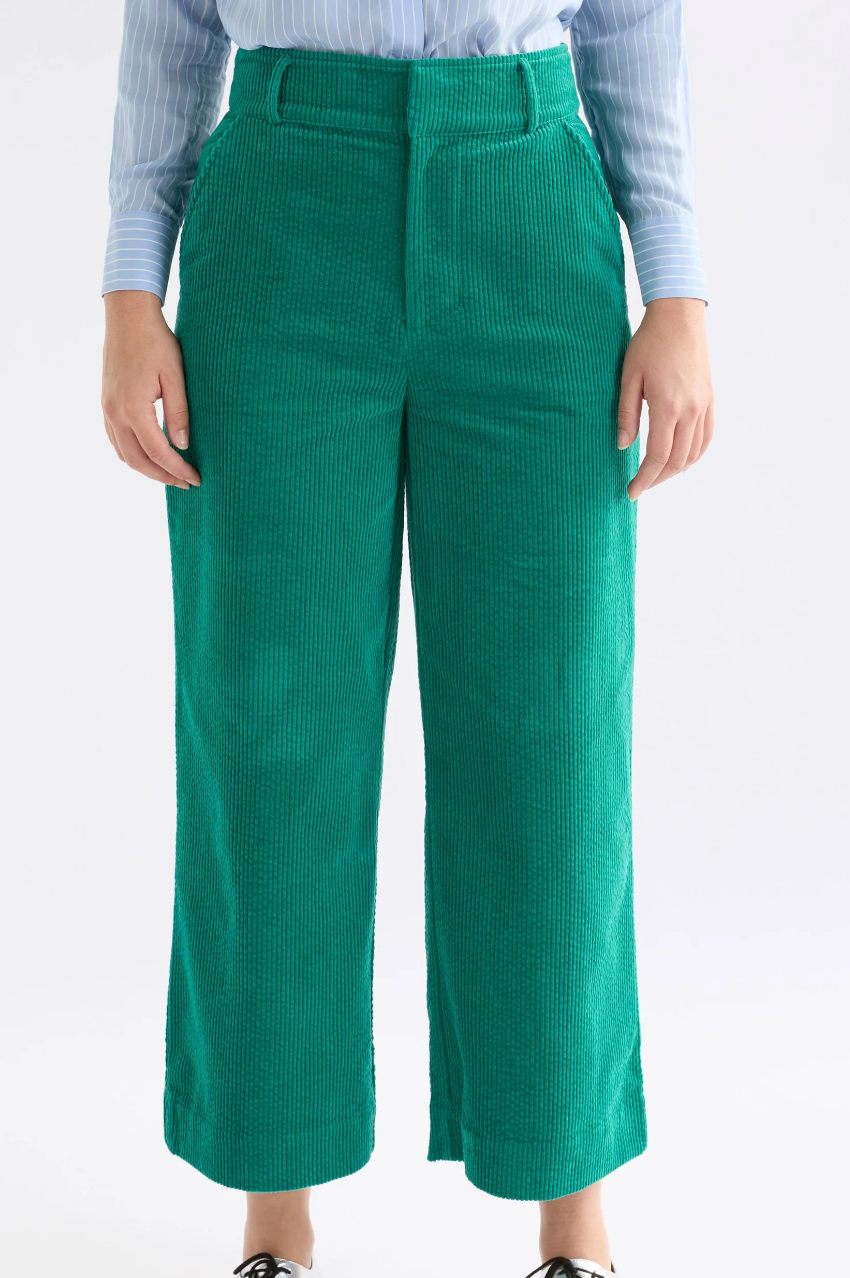 Elk Rhes Cord Pant - Island Green