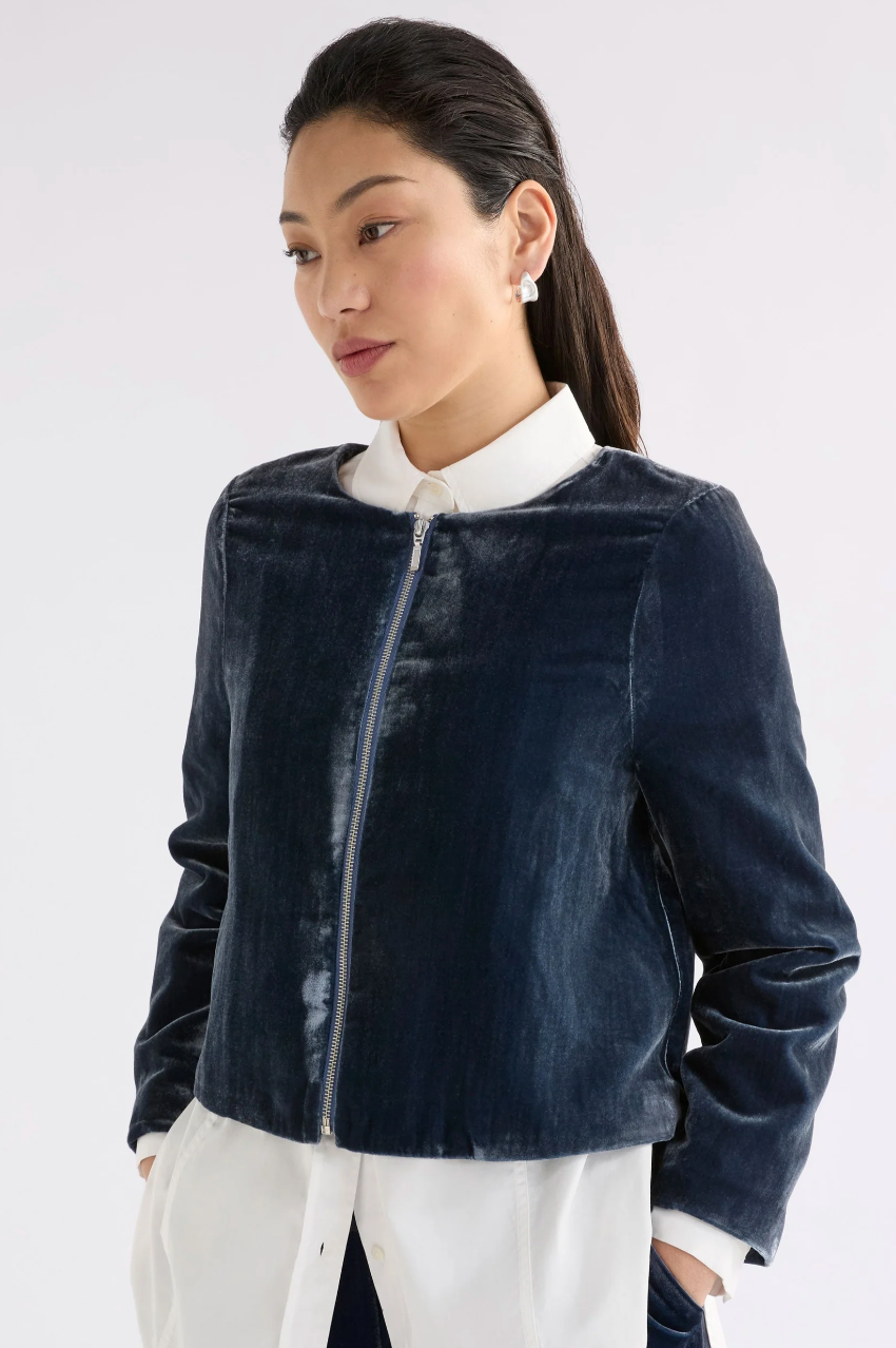 Elk Suuri Zip Jacket - Blue Steel