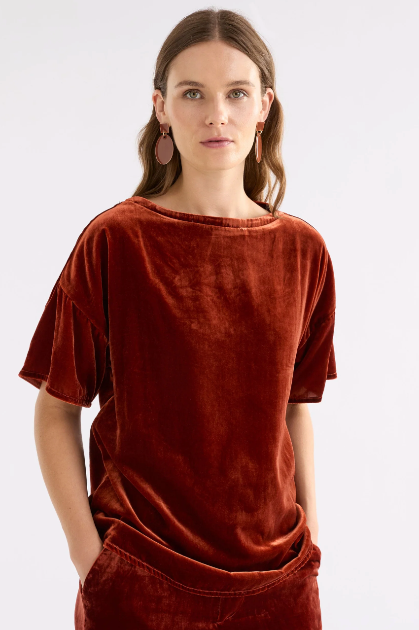 Elk Suuri Velvet Top - Spice