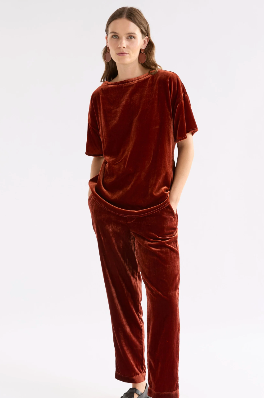 Elk Suuri Velvet Top - Spice