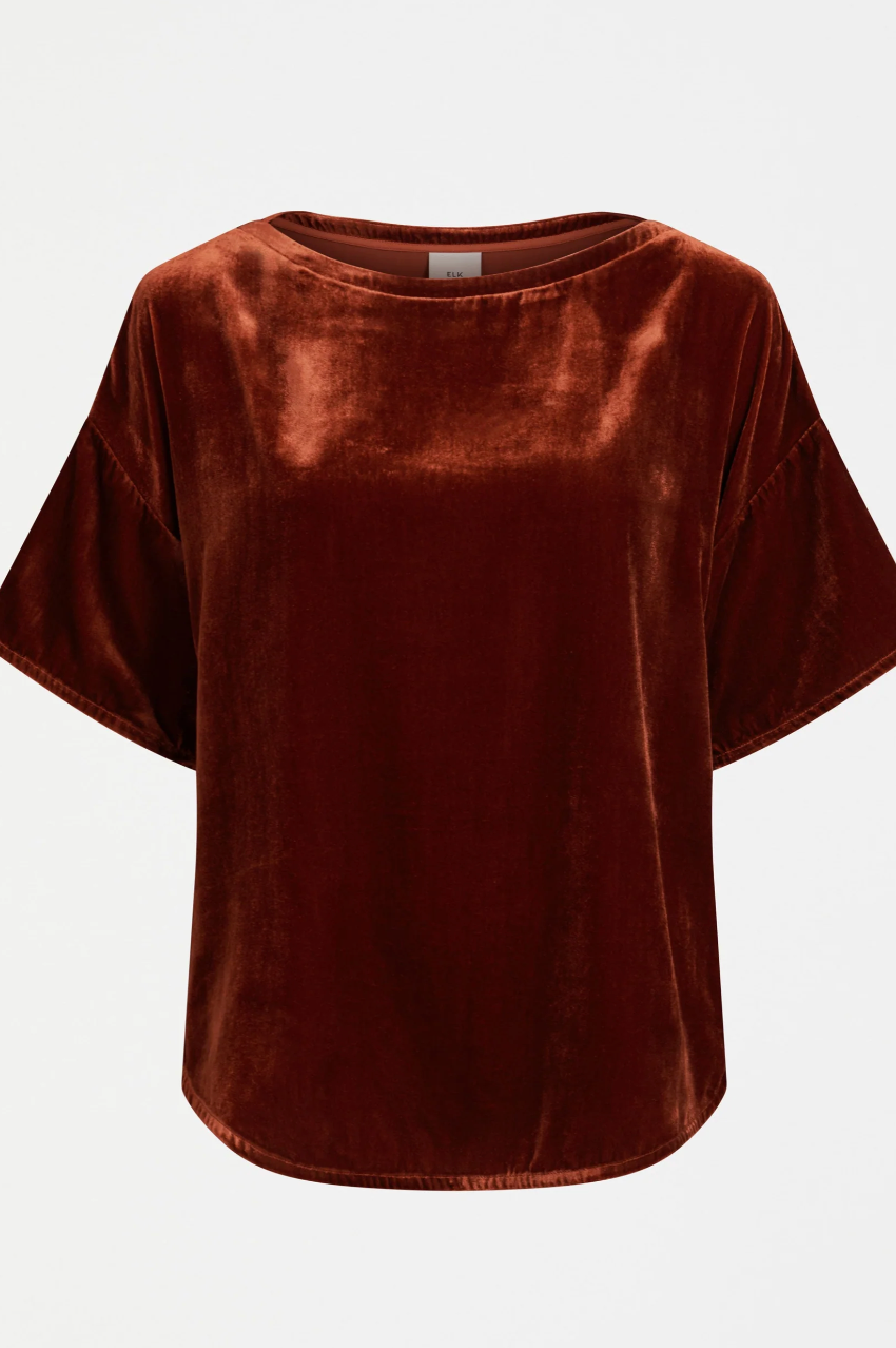 Elk Suuri Velvet Top - Spice