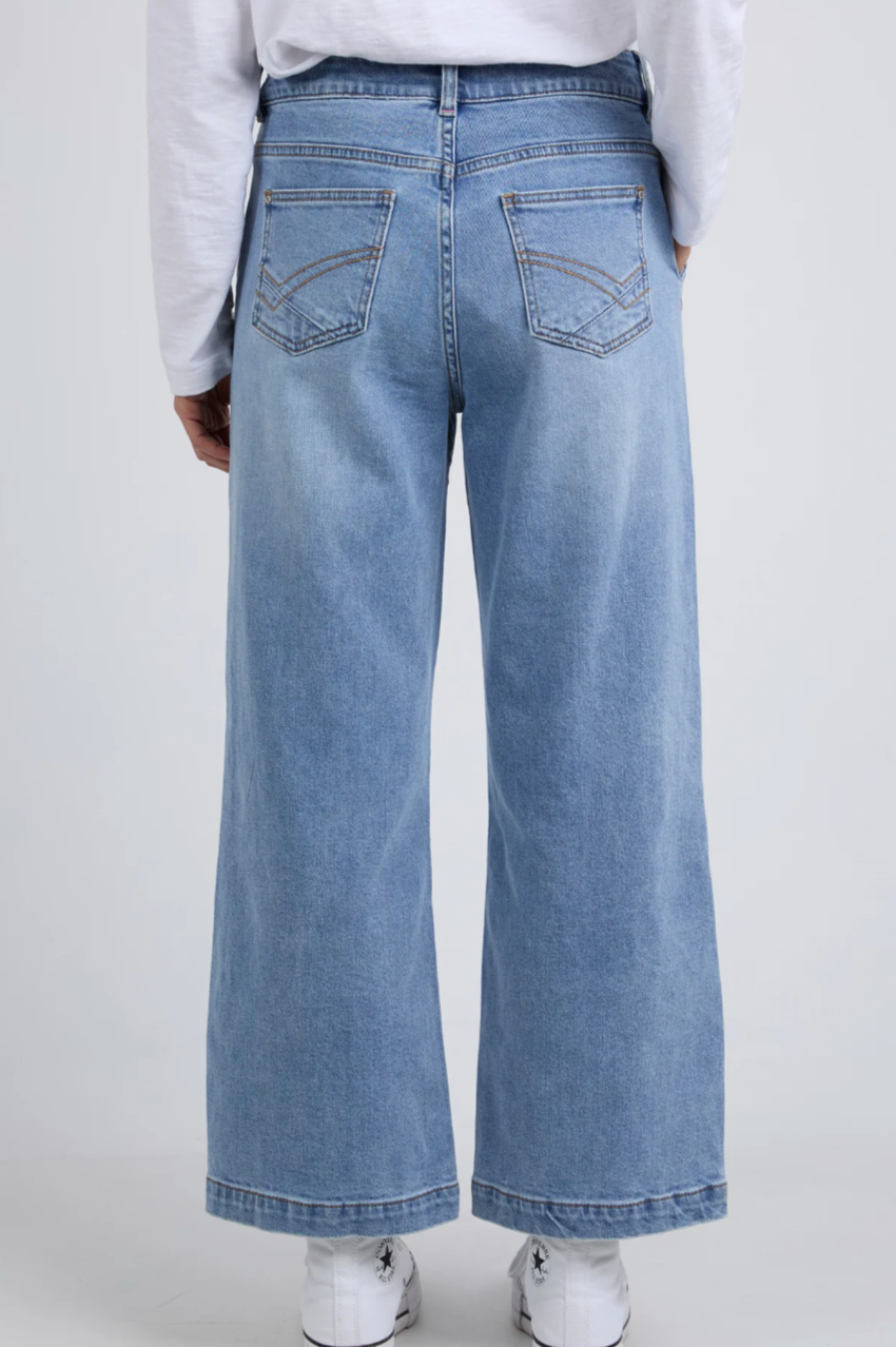Izzy Wide Leg Jean - Vintage Blue Wash