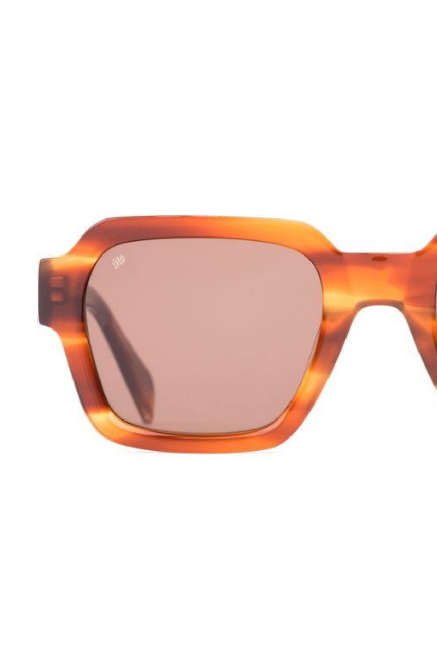 Sito Sunglasses 'Leroy' - Tangelo/Coffee